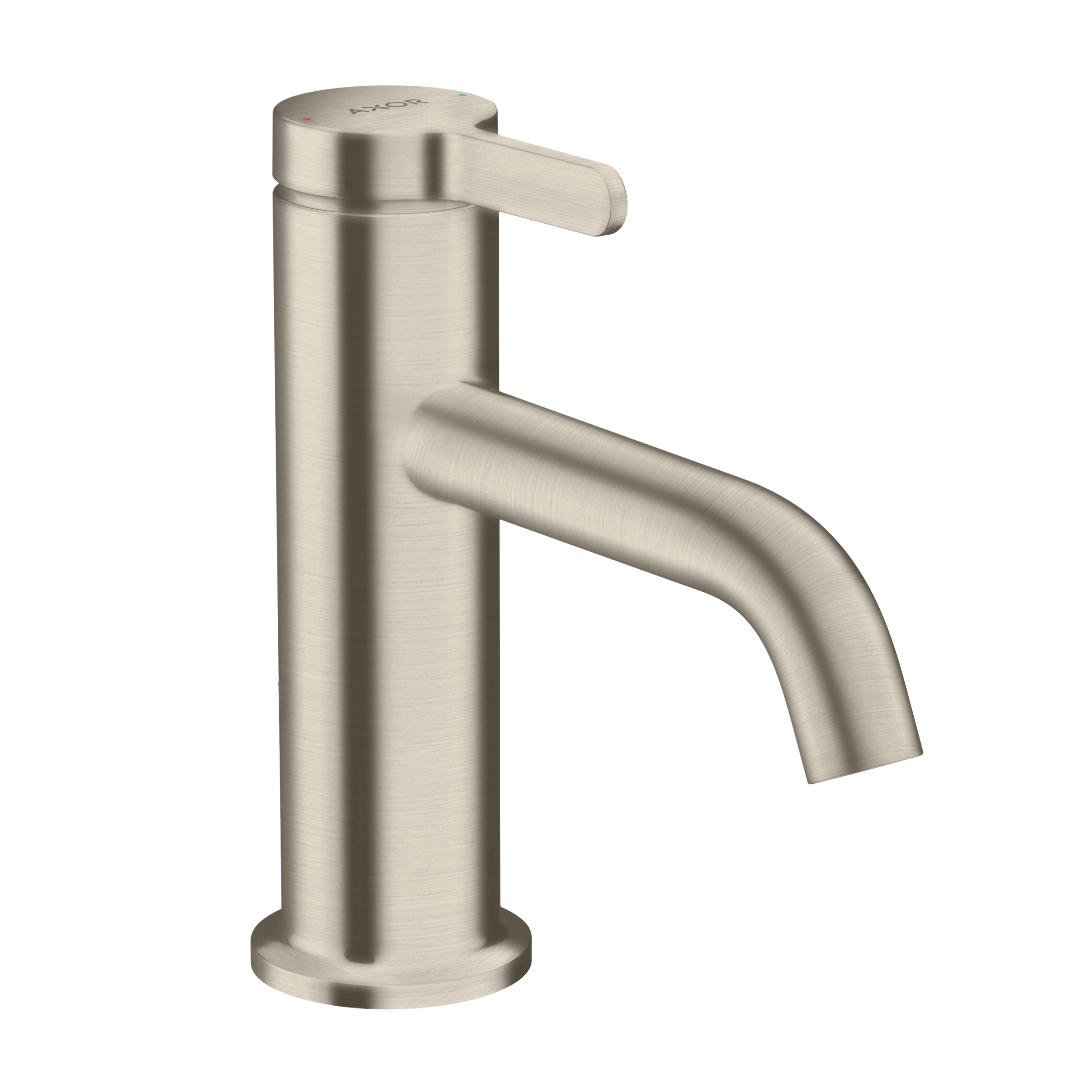 AXOR One Single Lever Handle Basin Mixer Faucet 70 with Open Waste Set from Brandt in Brushed Nickel finish