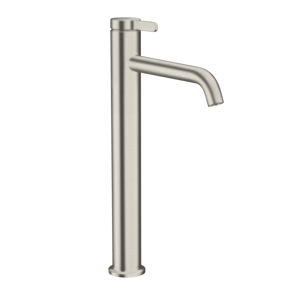 AXOR One Single Lever Handle Basin Mixer Faucet 260 with Open Waste Set from Brandt in Stainless Steel Optic finish