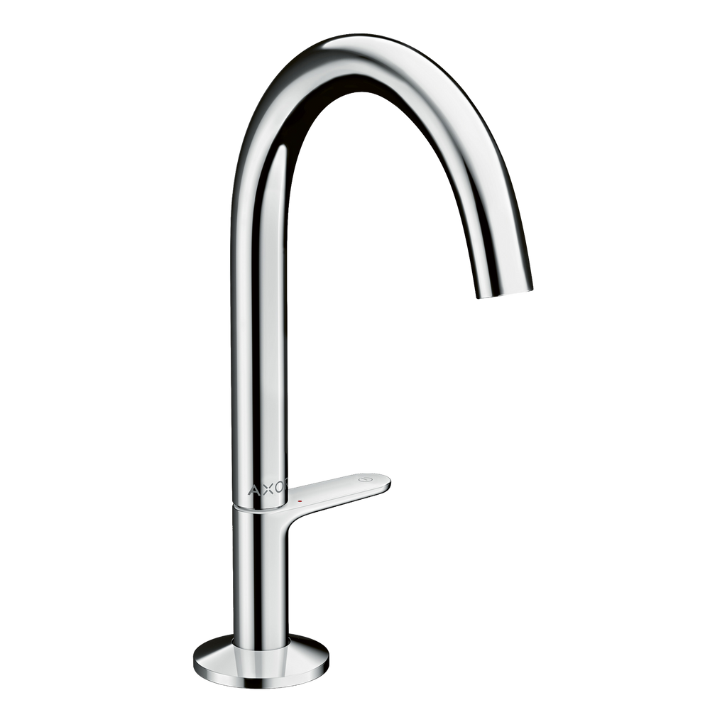 AXOR One Basin Mixer Faucet Select 170 with Push-Open Waste Set from Brandt in Chrome finish