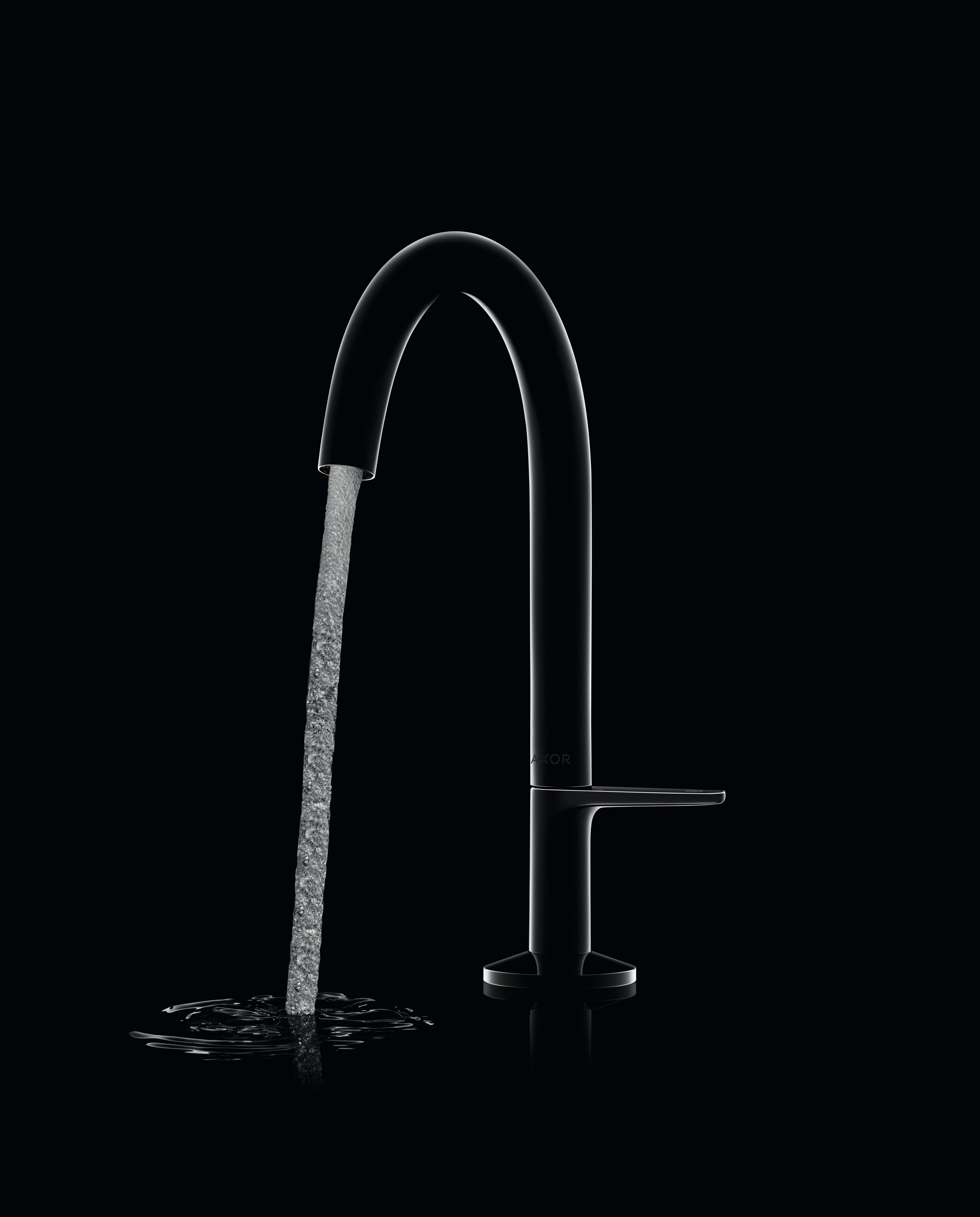AXOR One Basin Mixer Faucet Select 170 with Push-Open Waste Set from Brandt in Chrome finish
