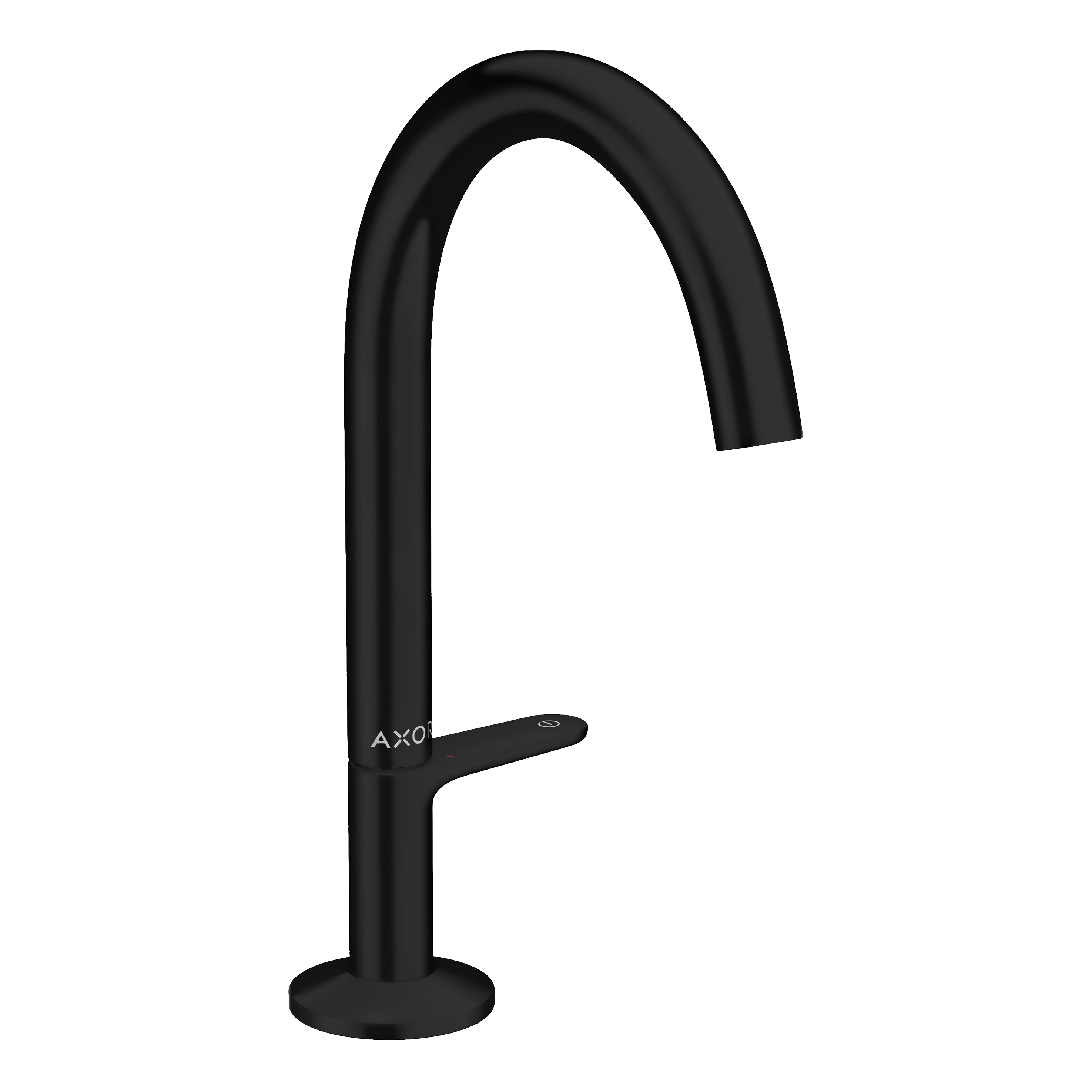 AXOR One Basin Mixer Faucet Select 170 with Push-Open Waste Set from Brandt in Matt Black finish