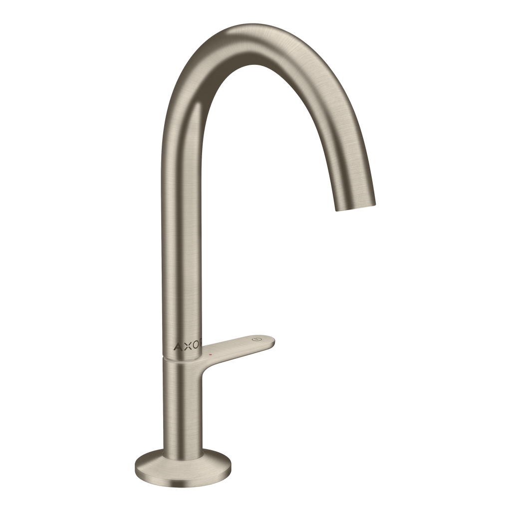AXOR One Basin Mixer Faucet Select 170 with Push-Open Waste Set from Brandt in Brushed Nickel finish