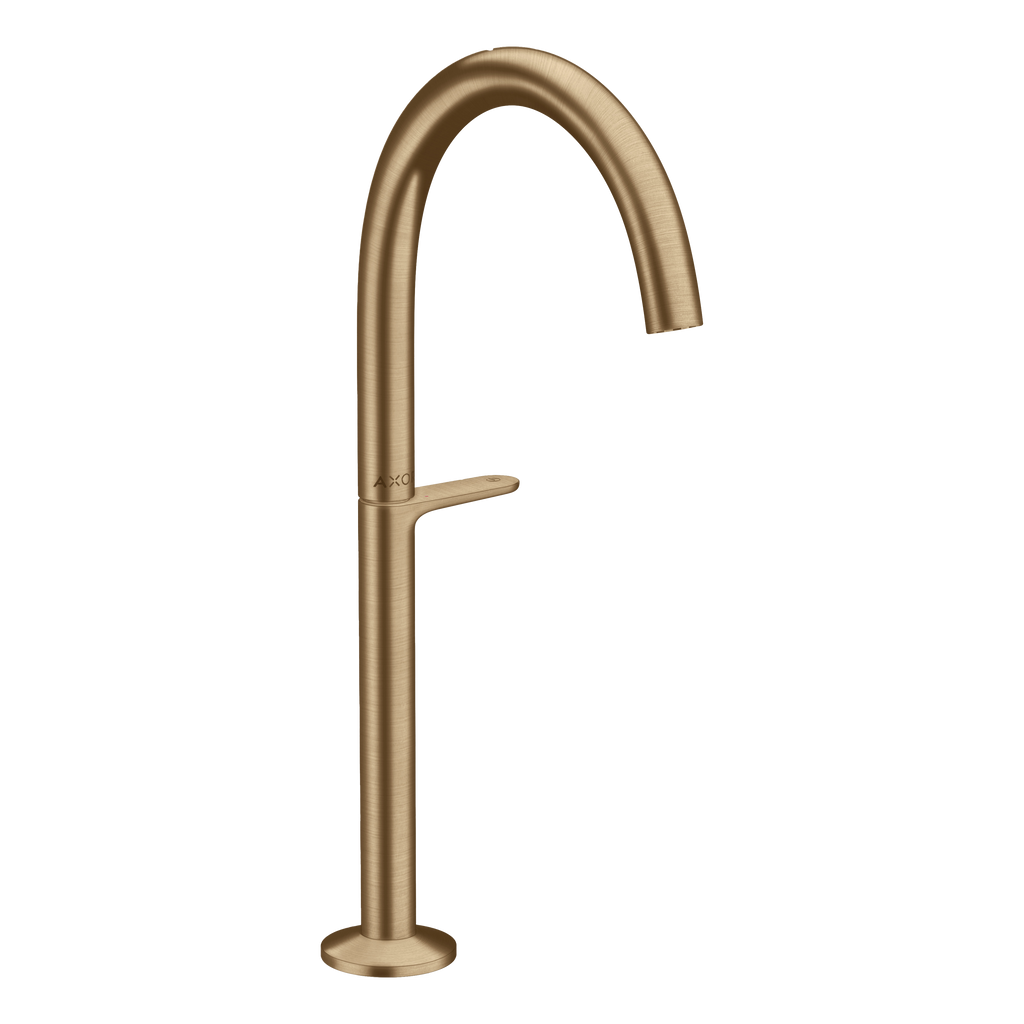 AXOR One Basin Mixer Faucet Select 260 with Push-Open Waste Set from Brandt in Brushed Bronze finish