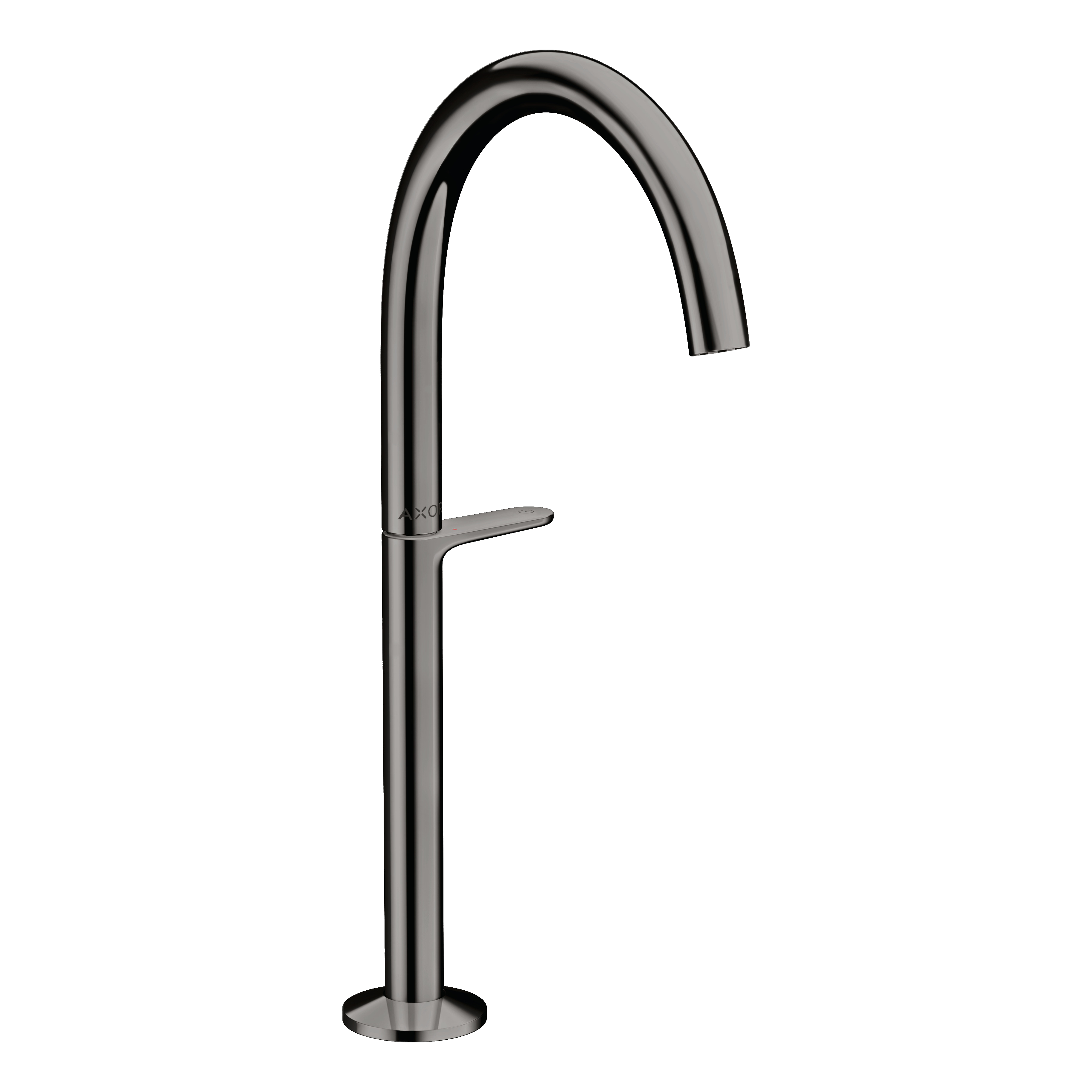 AXOR One Basin Mixer Faucet Select 260 with Push-Open Waste Set from Brandt in Polished Black Chrome finish