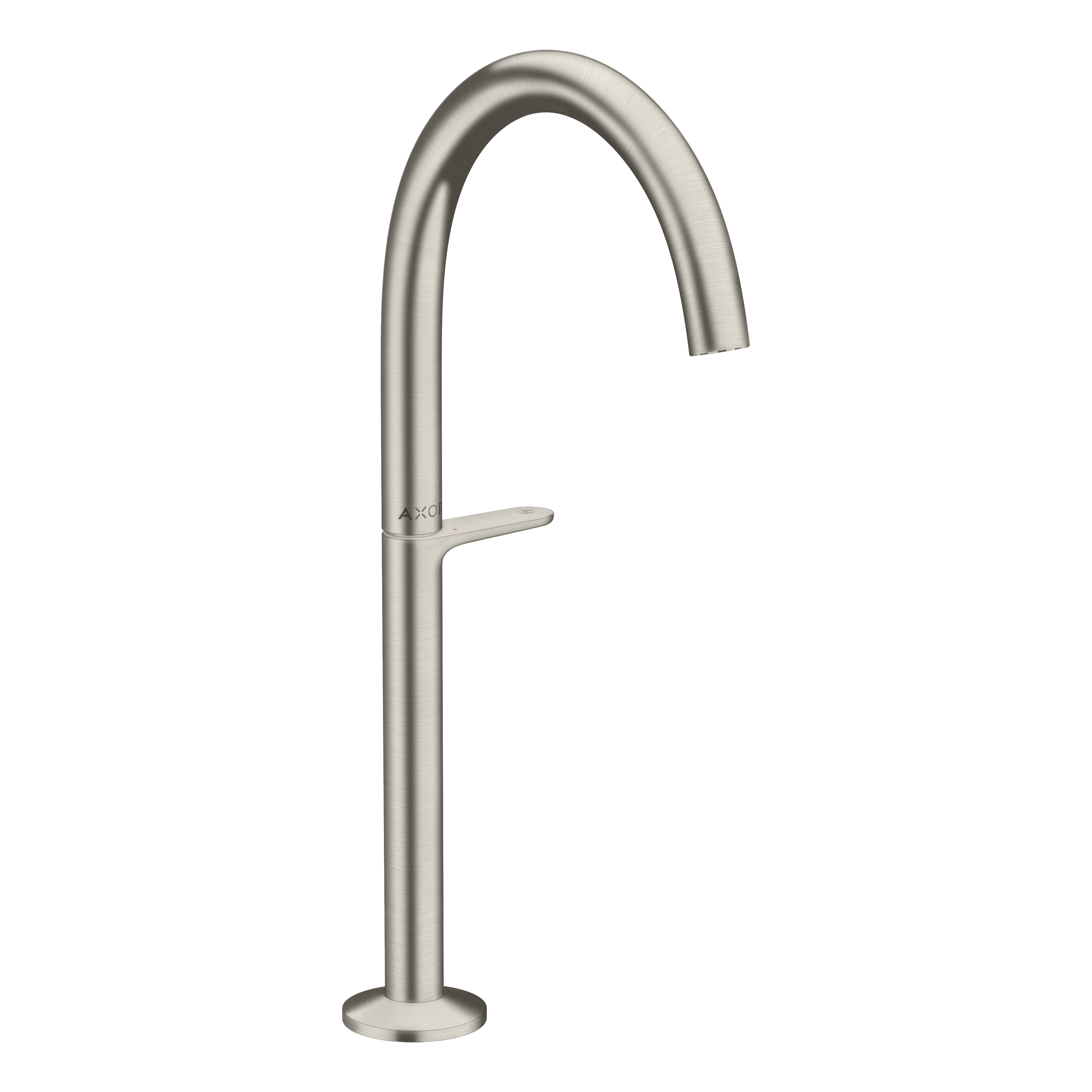AXOR One Basin Mixer Faucet Select 260 with Push-Open Waste Set from Brandt in Stainless Steel Optic finish
