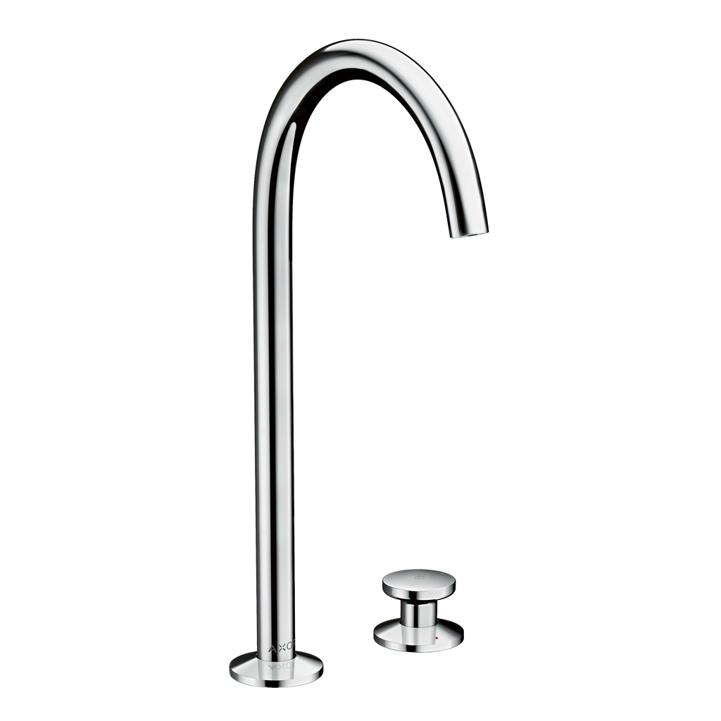 AXOR One 2-Hole Basin Mixer Faucet Select 260 with Push-Open Waste Set from Brandt in Chrome finish
