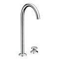 AXOR One 2-Hole Basin Mixer Faucet Select 260 with Push-Open Waste Set from Brandt in Chrome finish