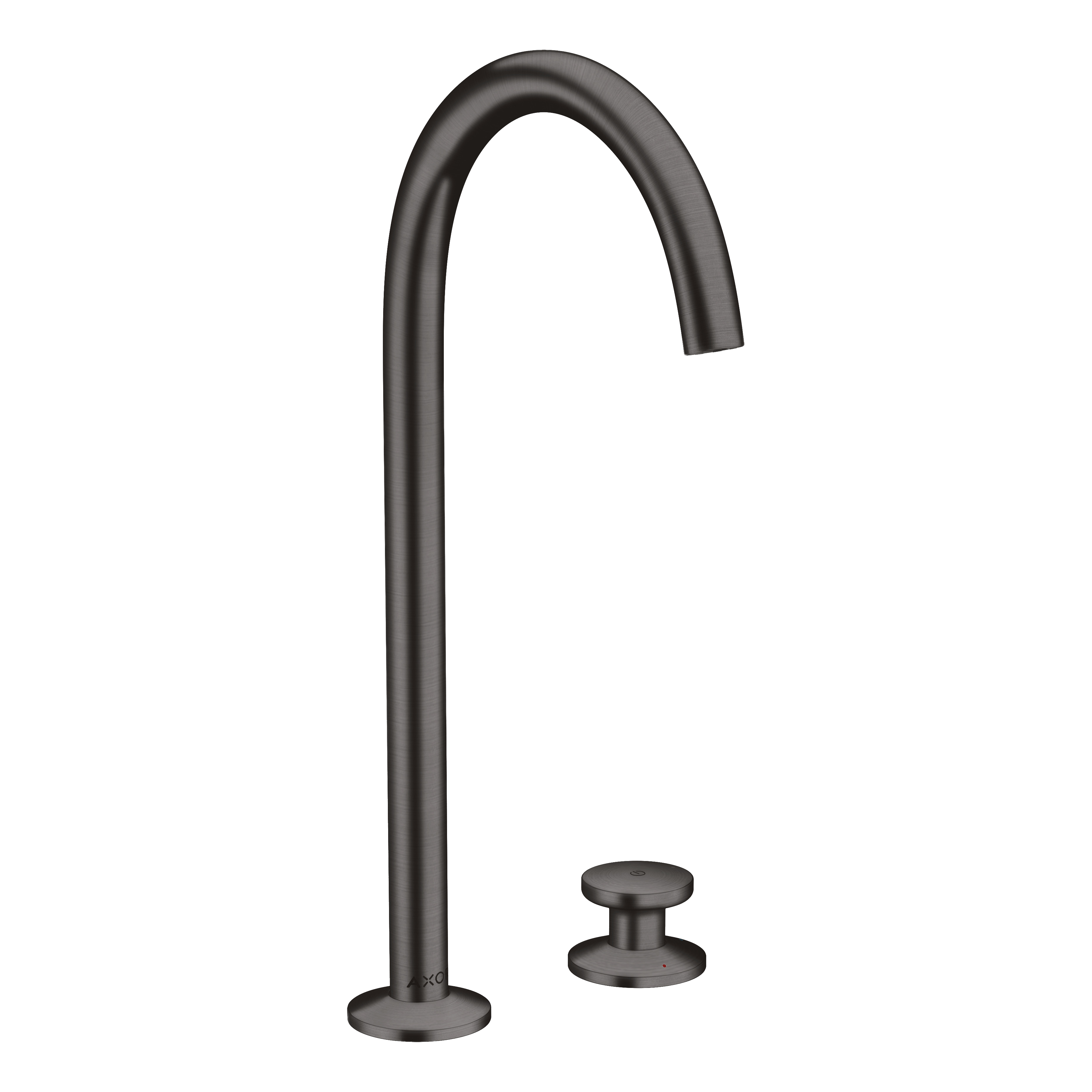 AXOR One 2-Hole Basin Mixer Faucet Select 260 with Push-Open Waste Set from Brandt in Brushed Black Chrome finish