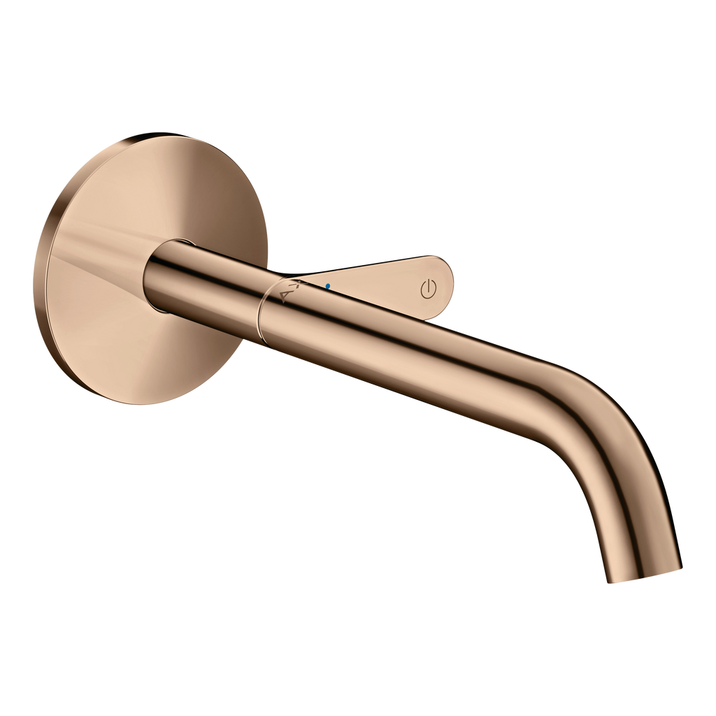 AXOR One Concealed Basin Mixer Faucet Select with 220 mm Spout from Brandt in Polished Red Gold finish