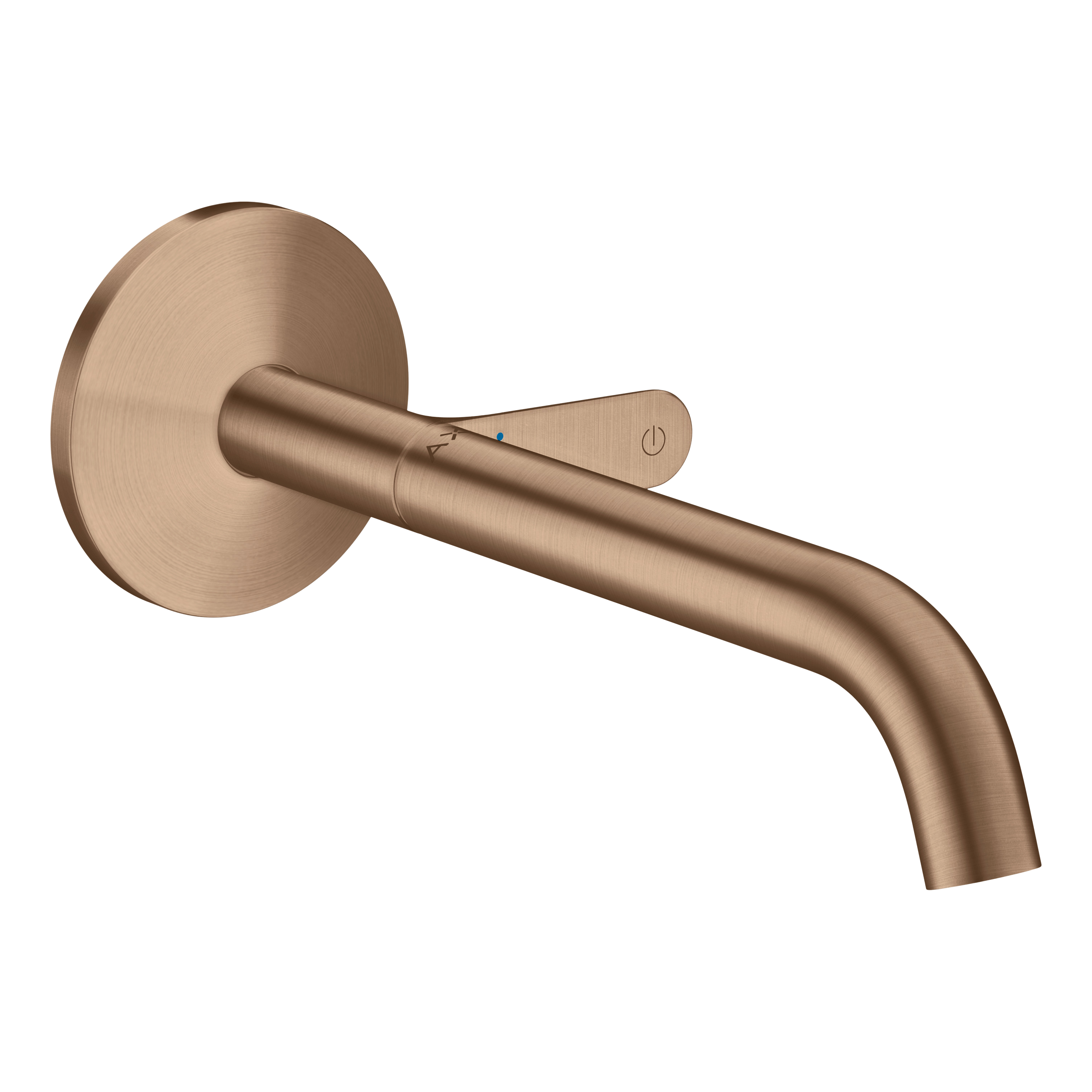 AXOR One Concealed Basin Mixer Faucet Select with 220 mm Spout from Brandt in Brushed Red Gold finish