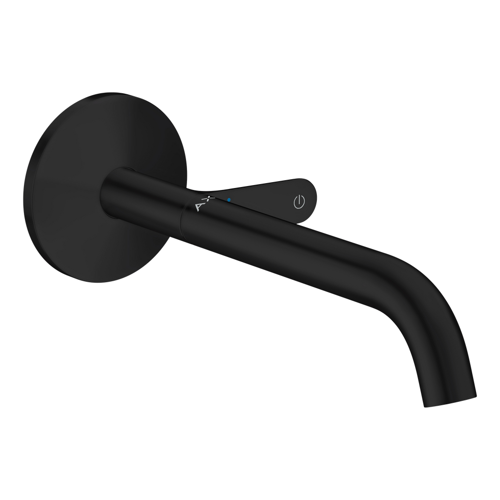 AXOR One Concealed Basin Mixer Faucet Select with 220 mm Spout from Brandt in Matt Black finish