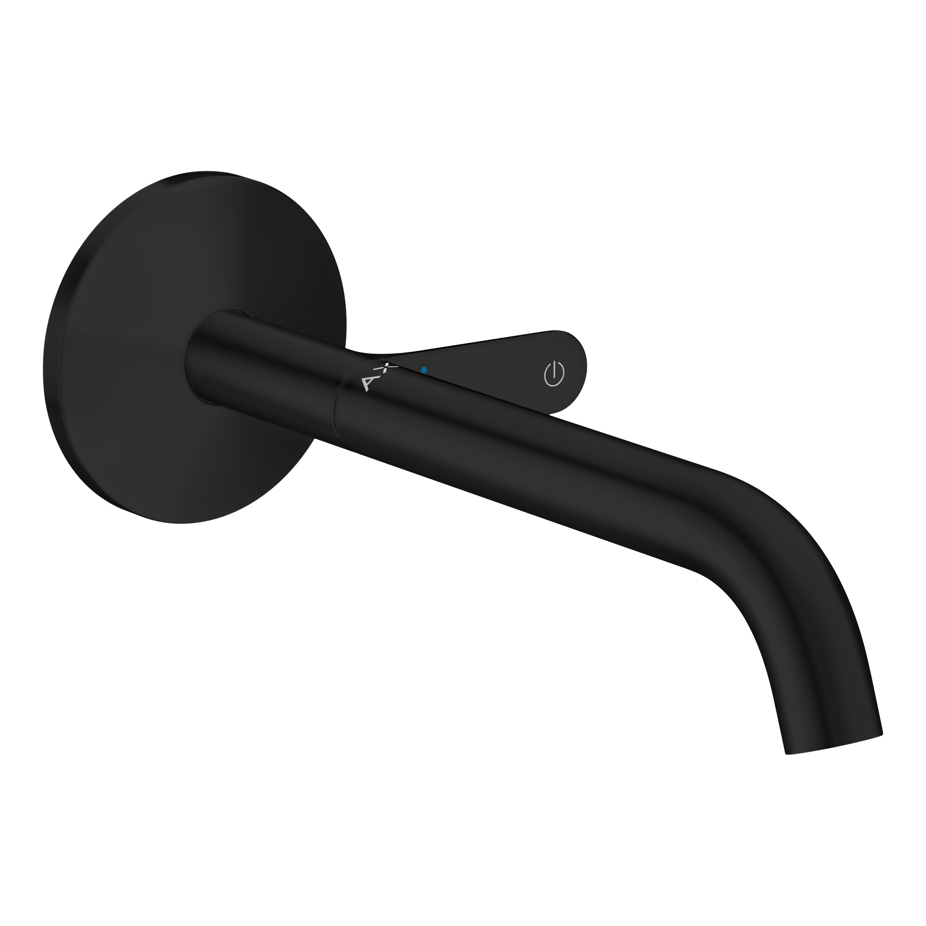 AXOR One Concealed Basin Mixer Faucet Select with 220 mm Spout from Brandt in Matt Black finish