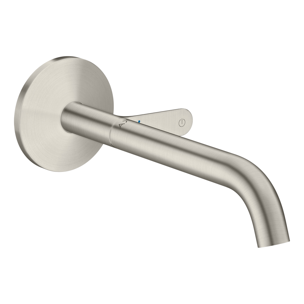 AXOR One Concealed Basin Mixer Faucet Select with 220 mm Spout from Brandt in Stainless Steel Optic finish