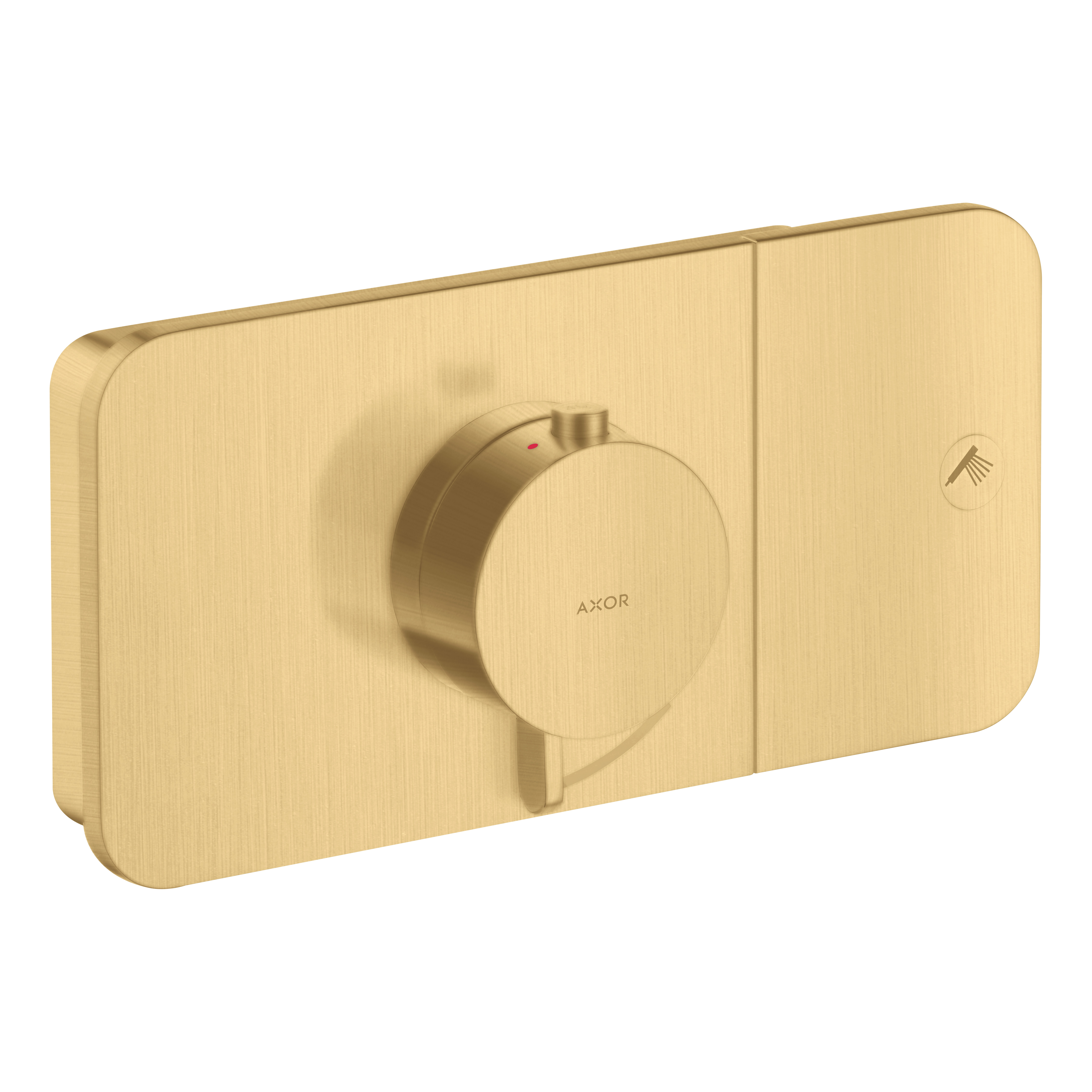 AXOR One Concealed Shower Thermostat with 1 Outlet from Brandt in Brushed Gold Optic finish