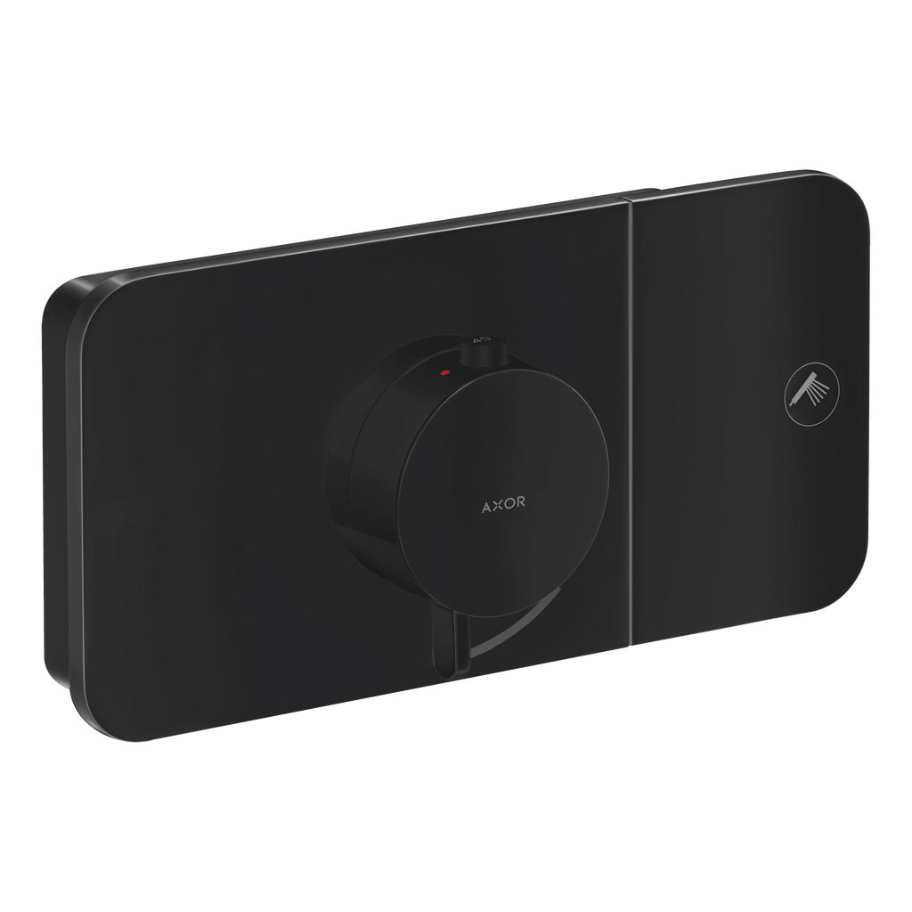 AXOR One Concealed Shower Thermostat with 1 Outlet from Brandt in Matt Black finish