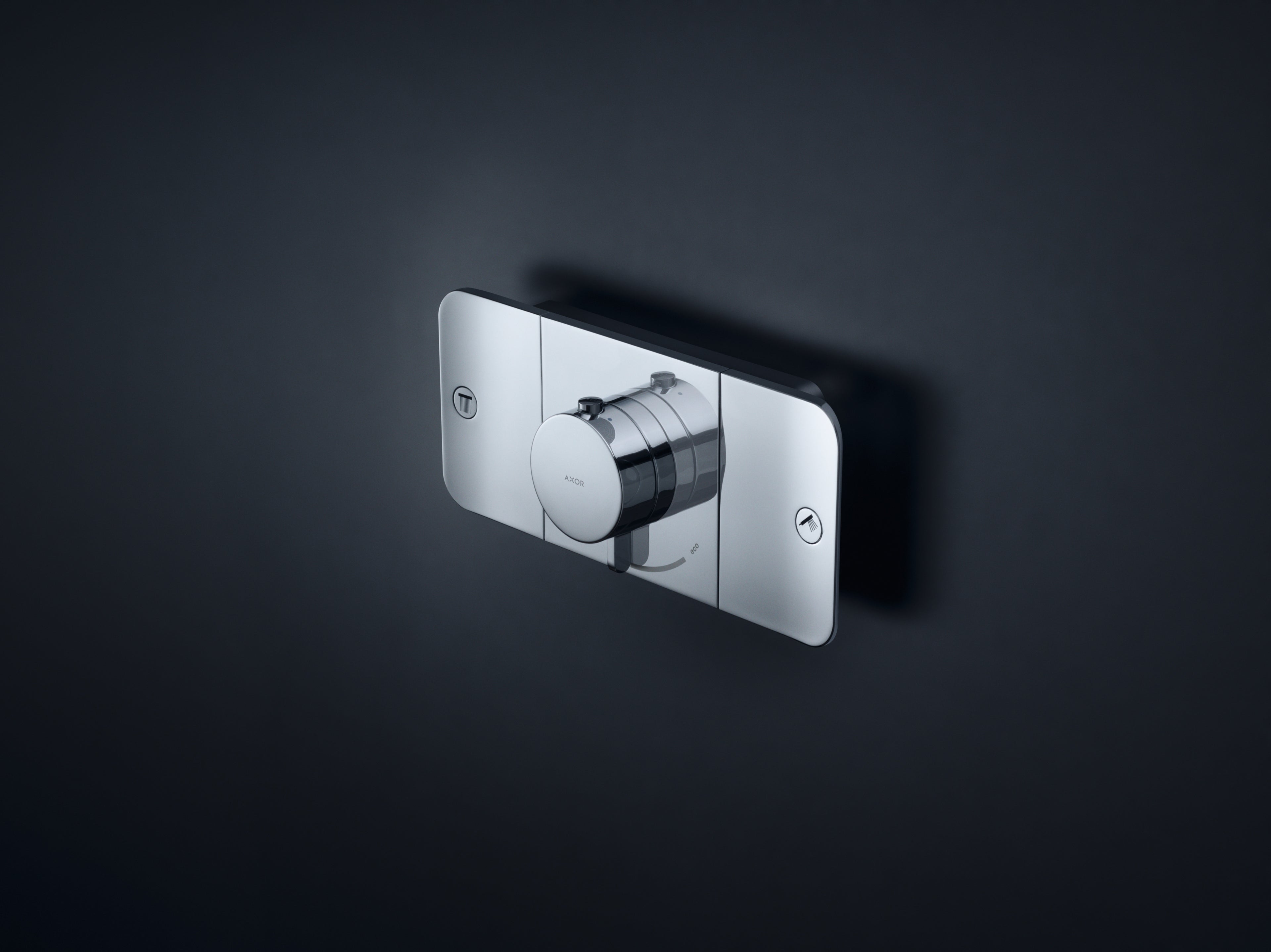 AXOR One Concealed Shower Thermostat with 2 Outlets from Brandt in Chrome finish
