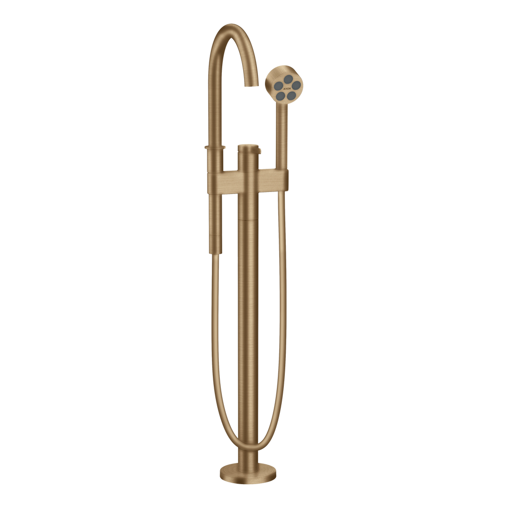 AXOR One Single Lever Handle Floorstanding Bath & Shower Mixer Faucet from Brandt in Brushed Bronze finish