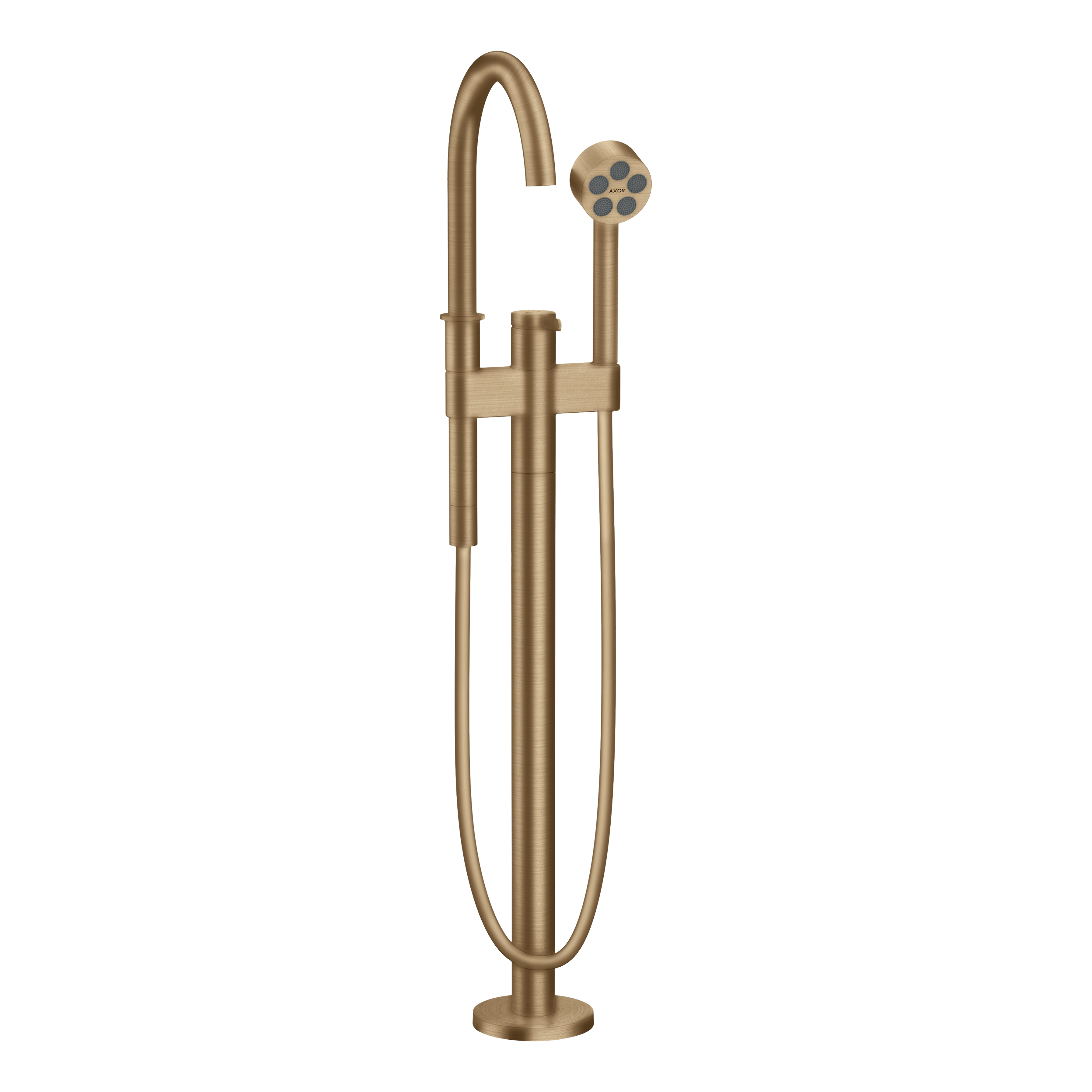 AXOR One Single Lever Handle Floorstanding Bath & Shower Mixer Faucet from Brandt in Brushed Bronze finish
