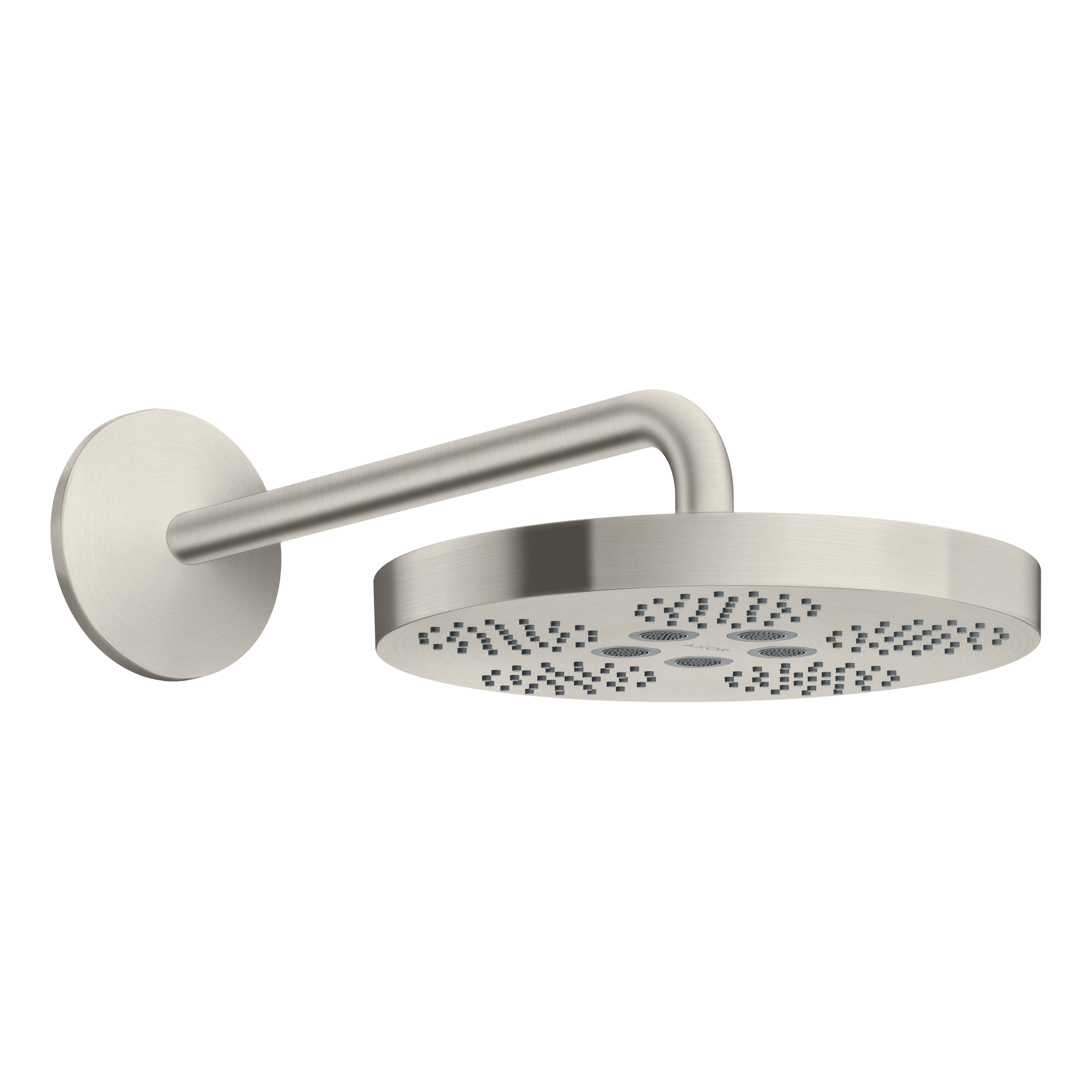 AXOR One Overhead Shower 280 1jet with Shower Arm from Brandt in Stainless Steel Optic finish