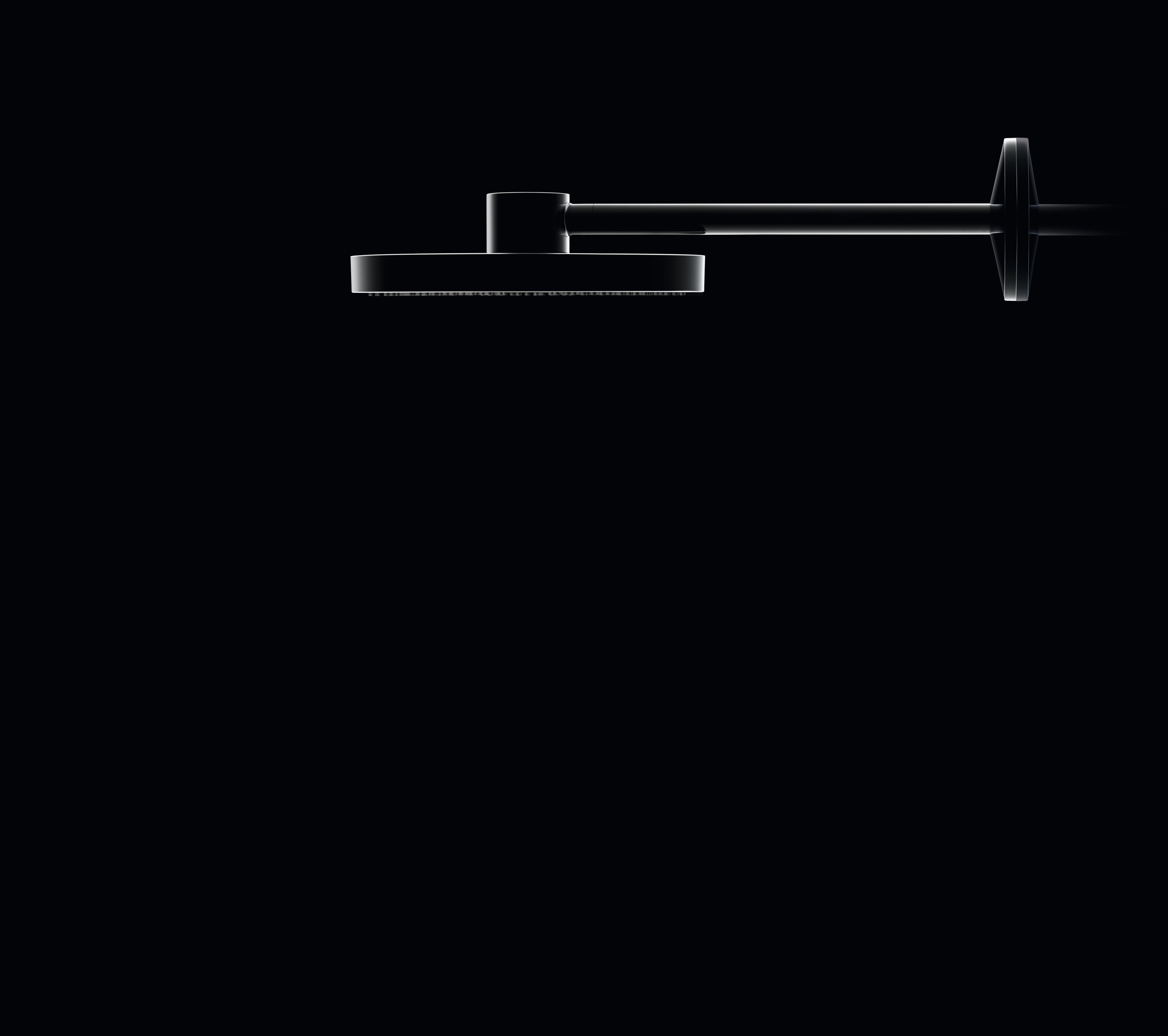 AXOR One Overhead Shower 280 2jet with Shower Arm from Brandt in Chrome finish