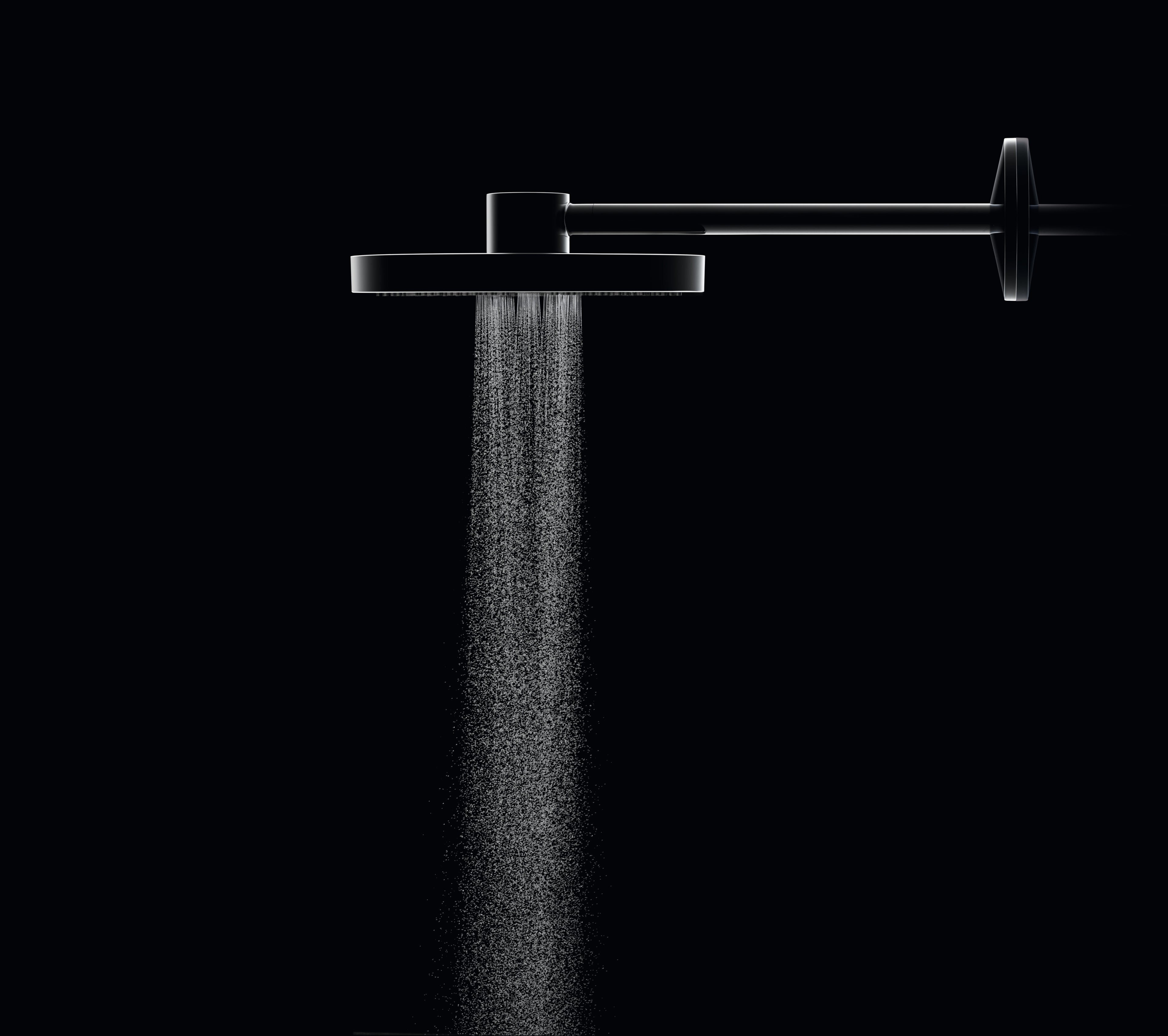 AXOR One Overhead Shower 280 2jet with Shower Arm from Brandt in Chrome finish