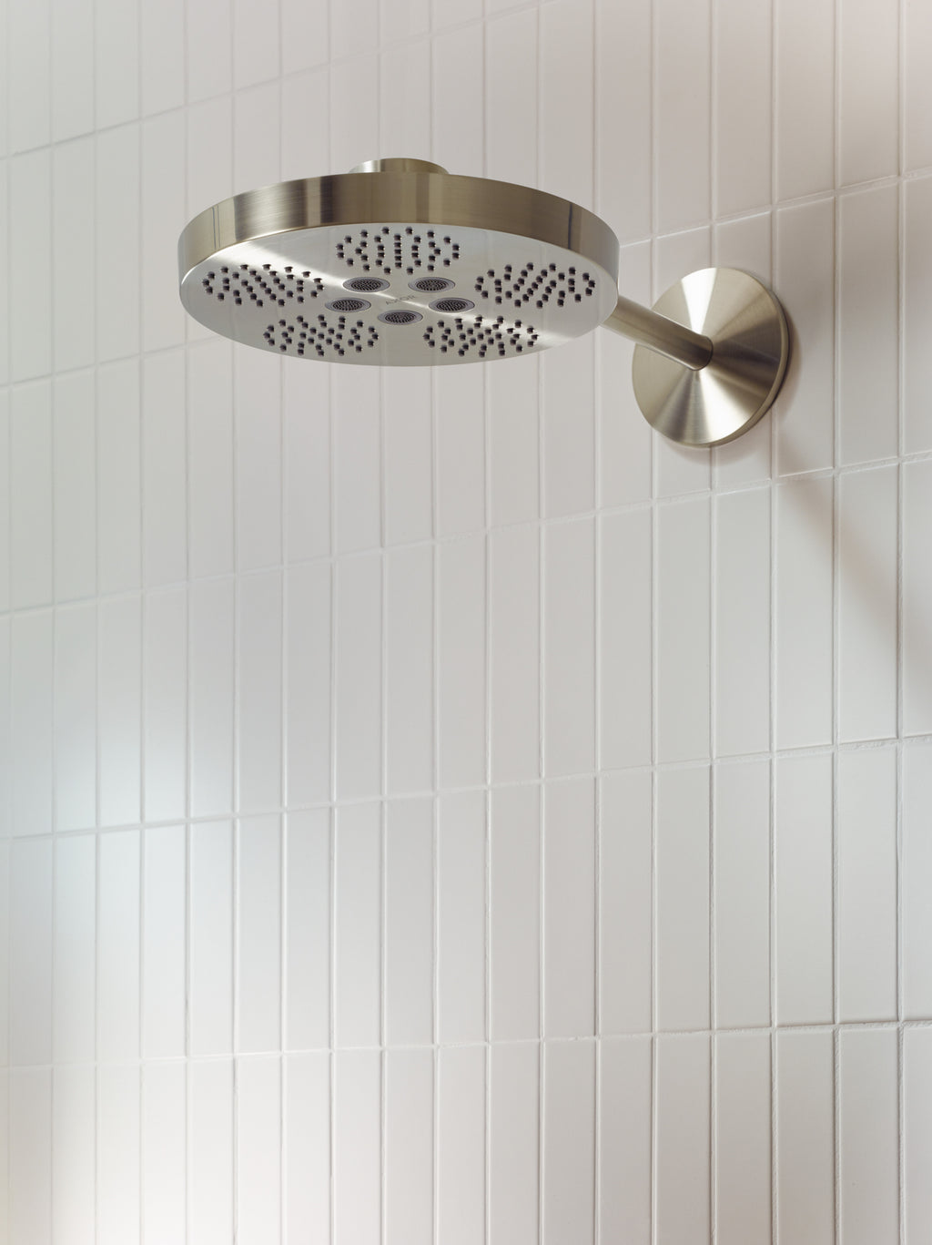 AXOR One Overhead Shower 280 2jet with Shower Arm from Brandt in Brushed Nickel finish