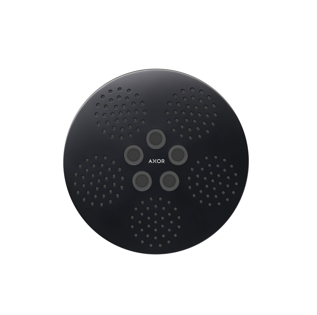 AXOR One Overhead Shower 280 1jet with Ceiling Connection from Brandt in Matt Black finish