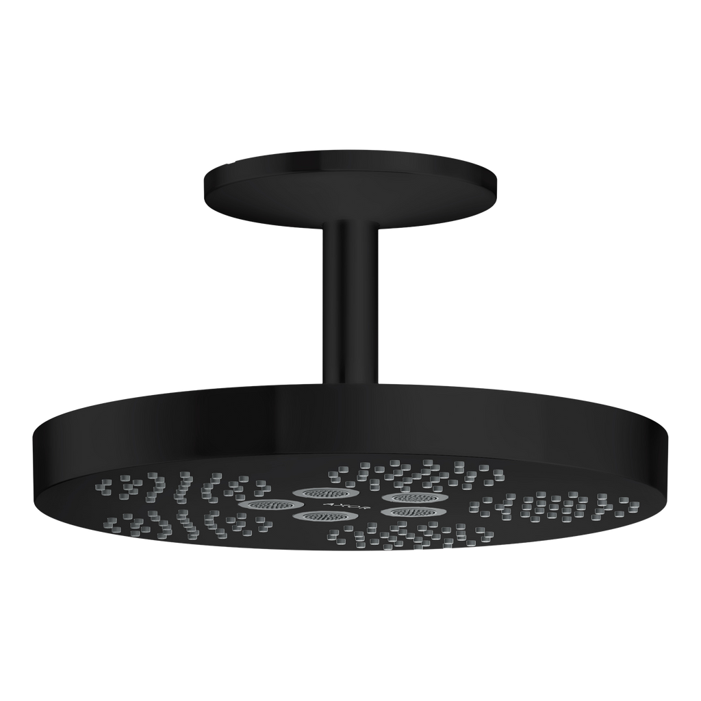 AXOR One Overhead Shower 280 1jet with Ceiling Connection from Brandt in Matt Black finish