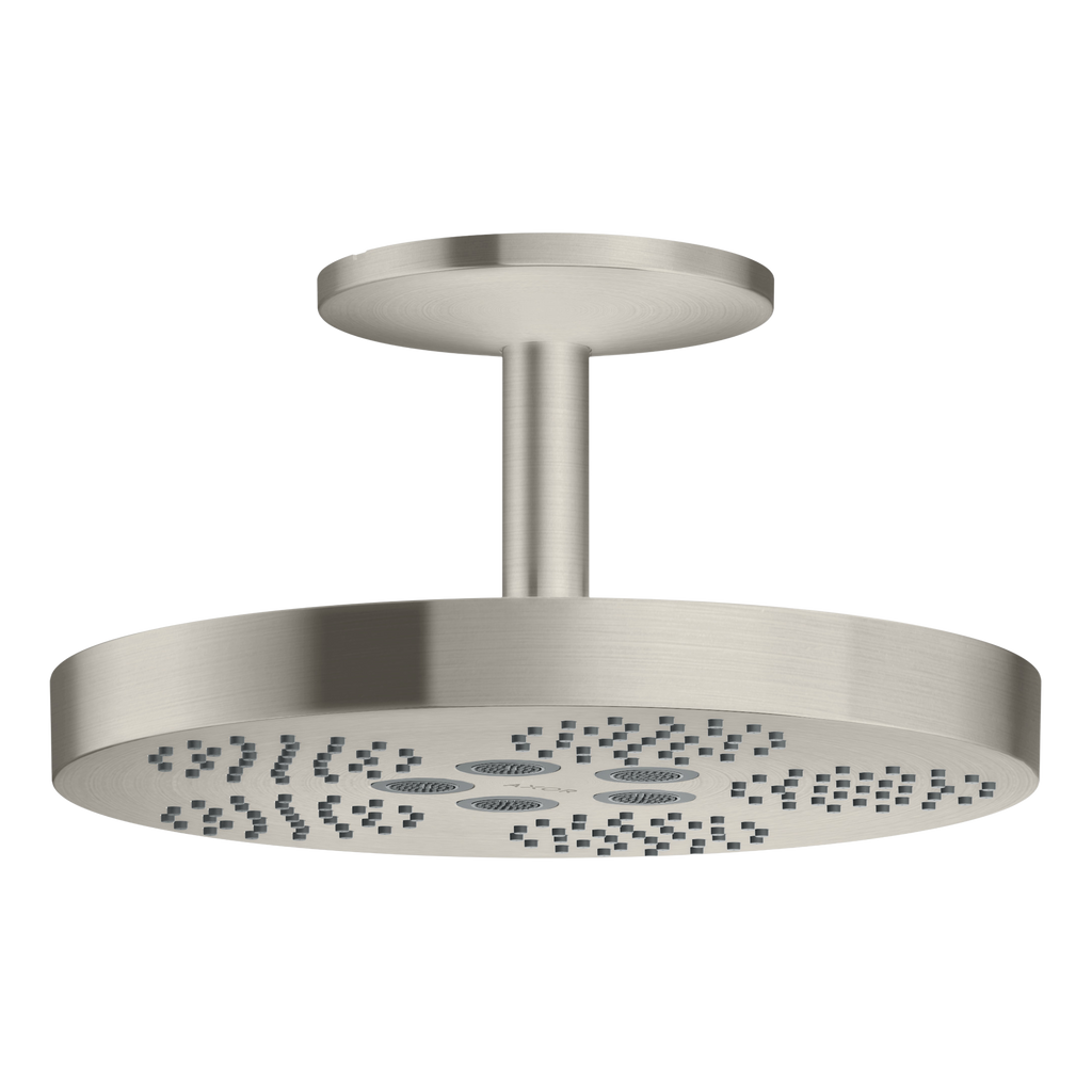 AXOR One Overhead Shower 280 1jet with Ceiling Connection from Brandt in Stainless Steel Optic finish