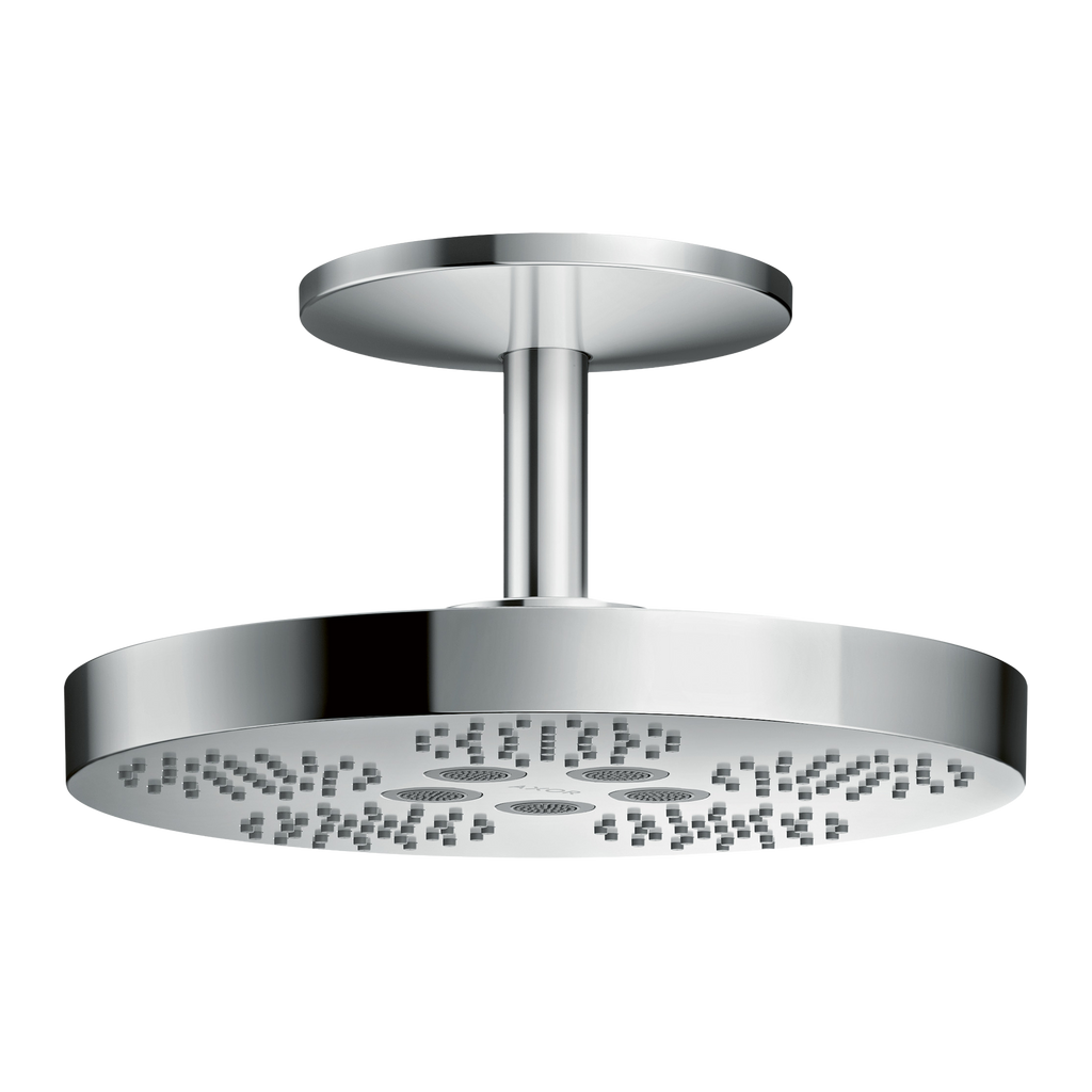 AXOR One Overhead Shower 280 2jet with Ceiling Connection from Brandt in Chrome finish