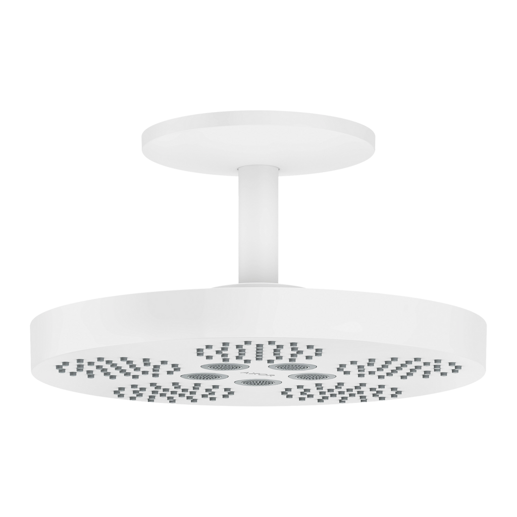 AXOR One Overhead Shower 280 2jet with Ceiling Connection from Brandt in Matt White finish