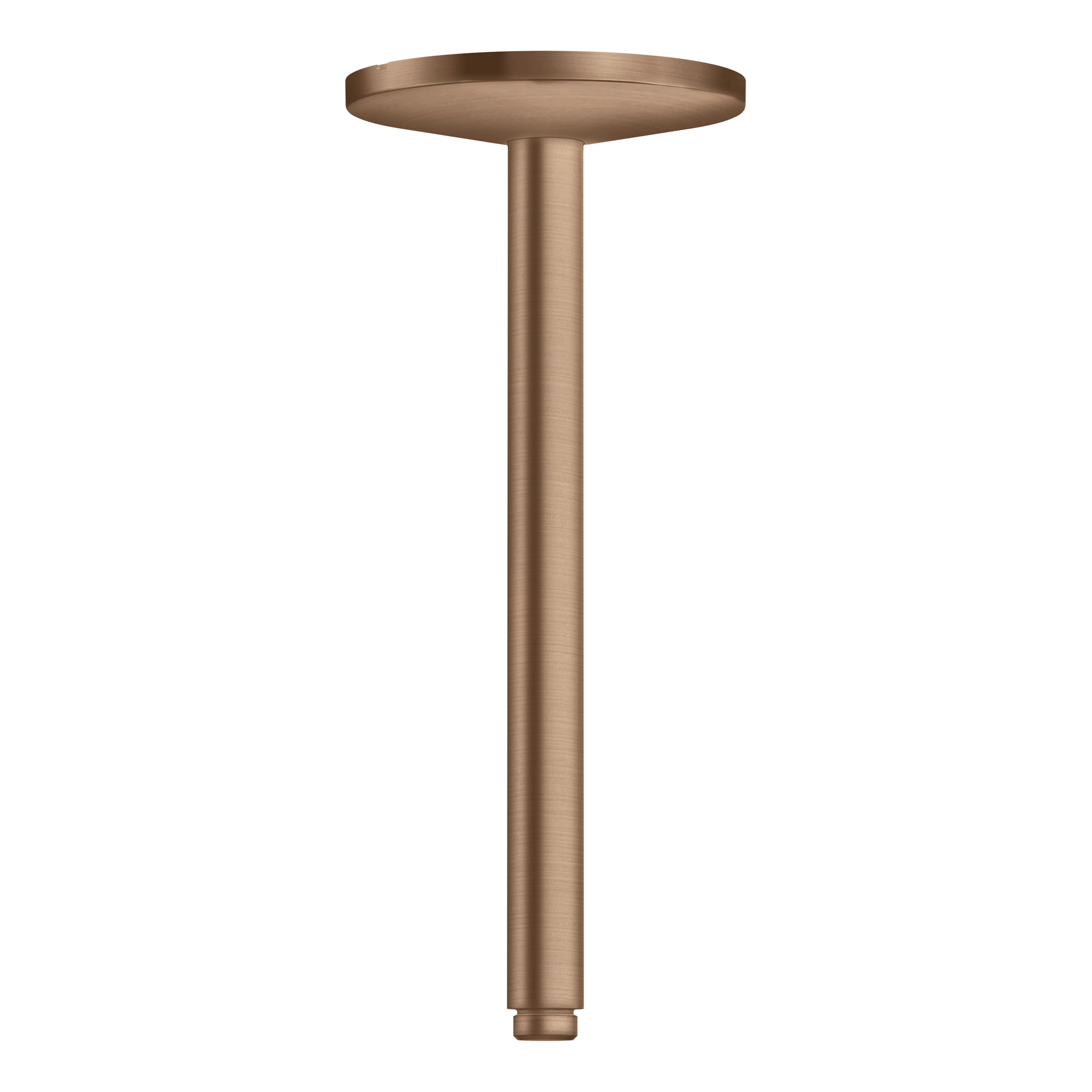 AXOR One Ceiling Connector 300 mm for Overhead Shower 280 1jet from Brandt in Brushed Red Gold finish