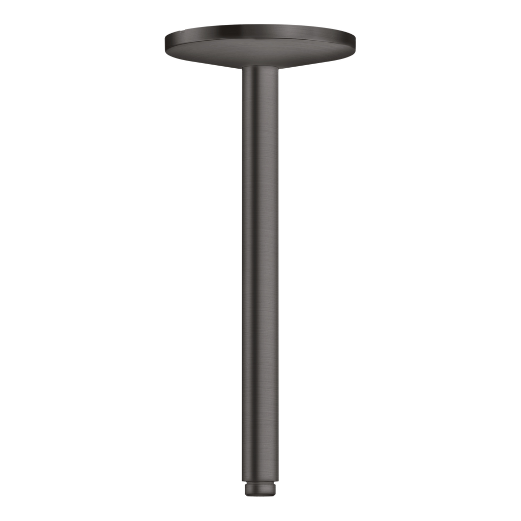 AXOR One Ceiling Connector 300 mm for Overhead Shower 280 1jet from Brandt in Brushed Black Chrome finish