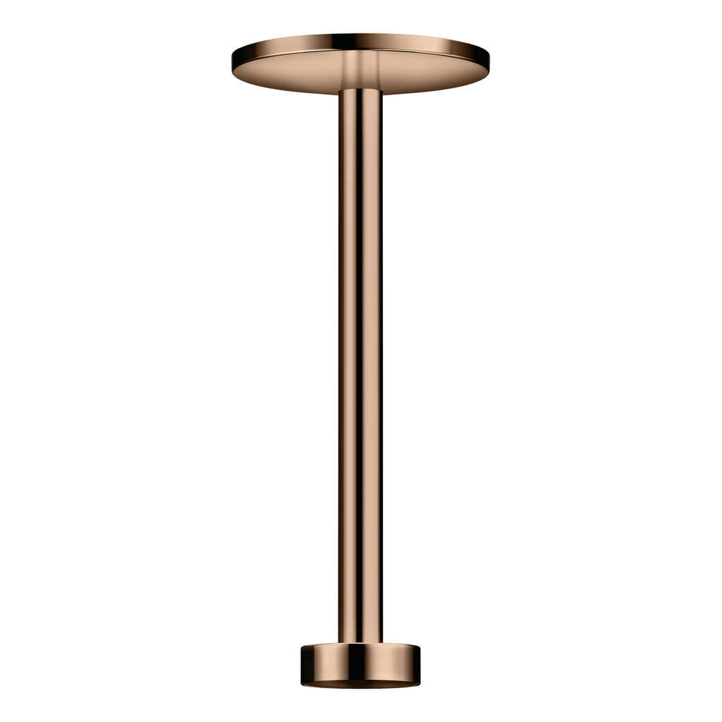 AXOR One Ceiling Connector 300 mm for Overhead Shower 280 2jet from Brandt in Polished Red Gold finish