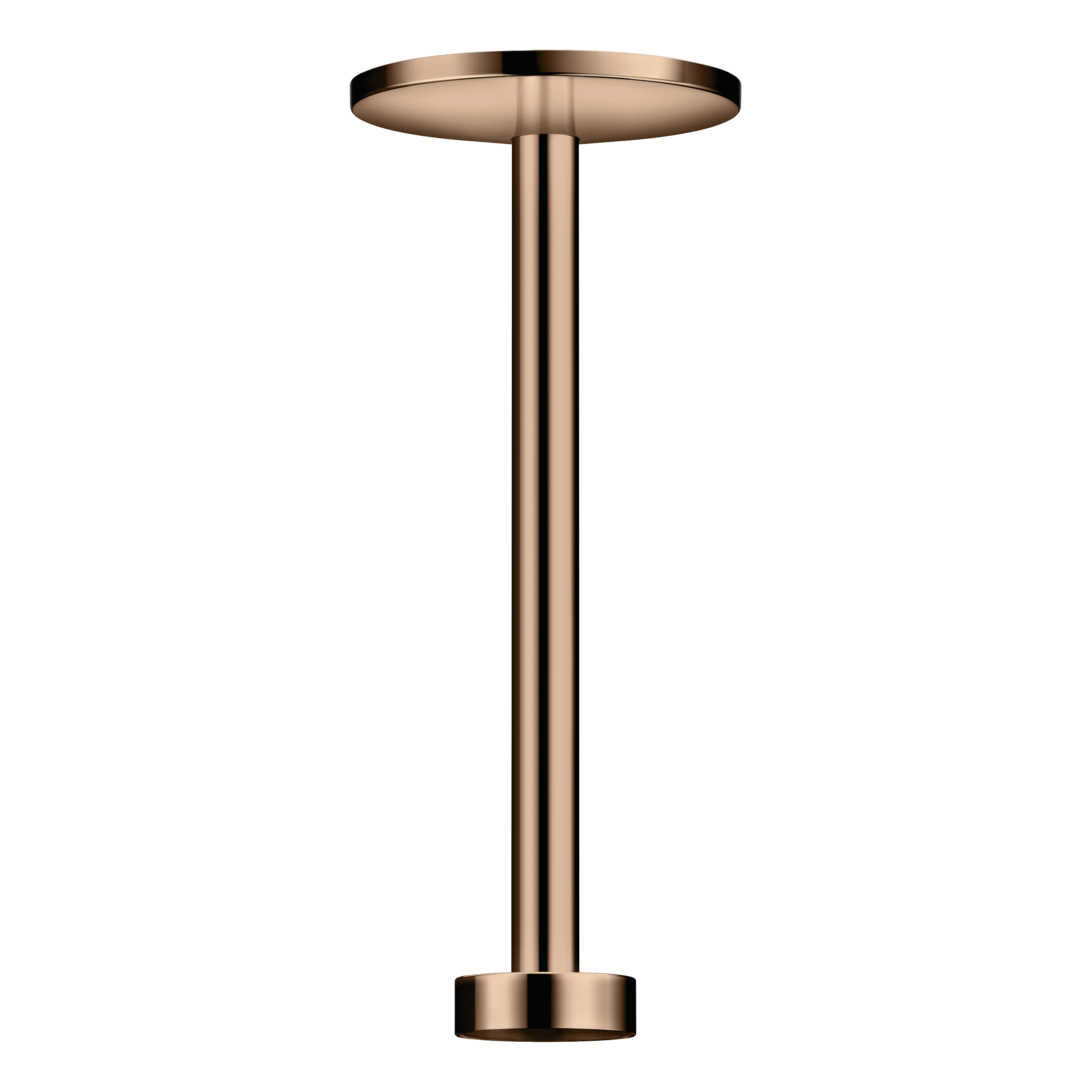 AXOR One Ceiling Connector 300 mm for Overhead Shower 280 2jet from Brandt in Polished Red Gold finish