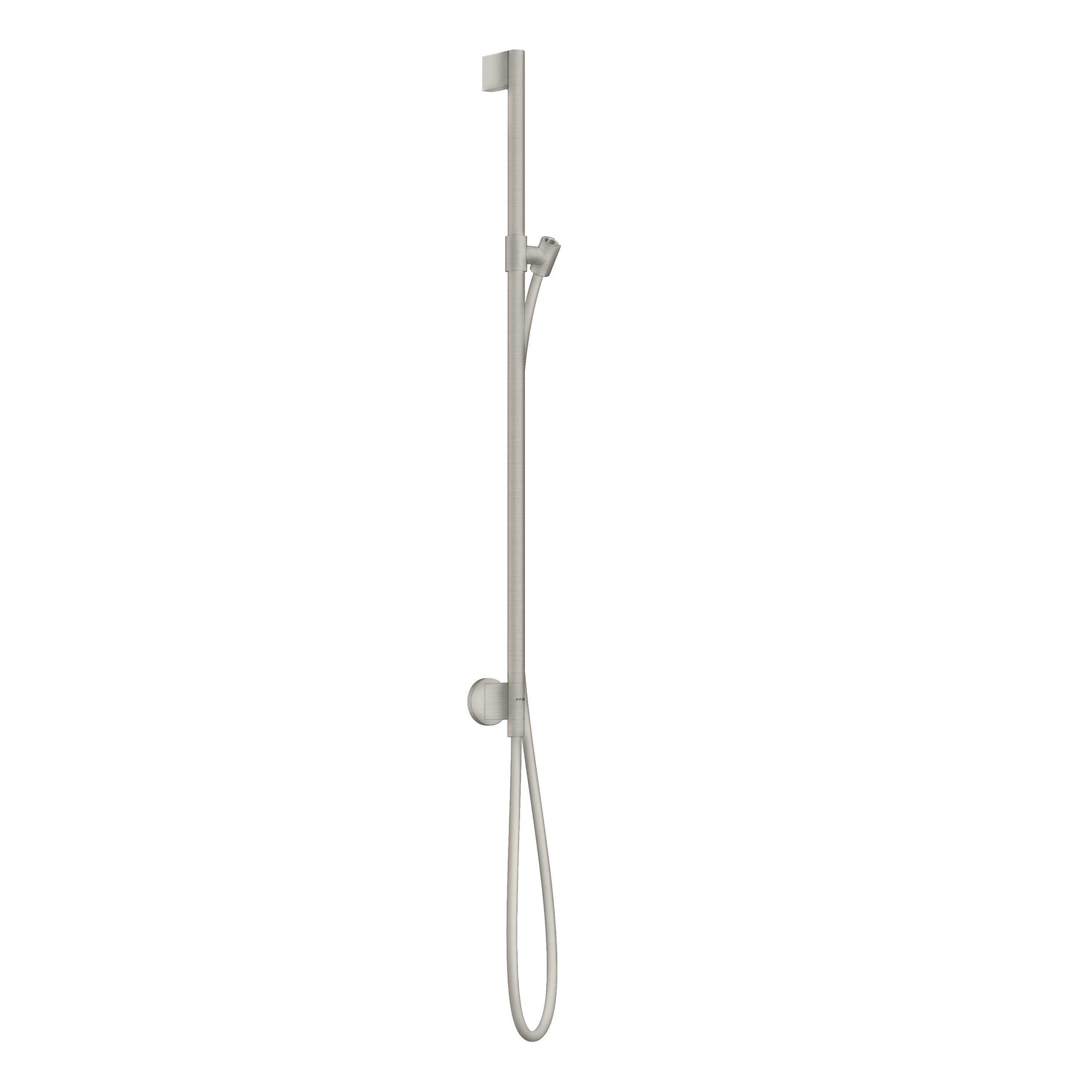 AXOR One Shower Bar 90 cm with Wall Connection and 1,6 m Shower Hose from Brandt in Stainless Steel Optic finish