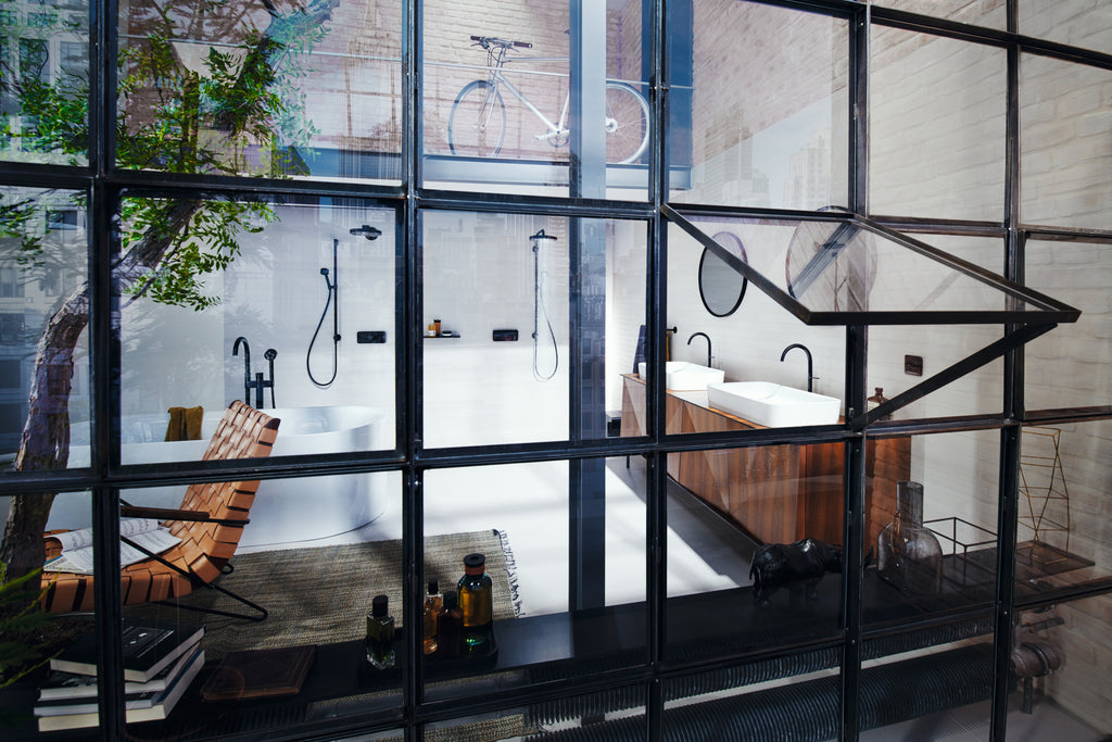 AXOR One Concealed Shower Column 280 1jet from Brandt in Matt Black finish