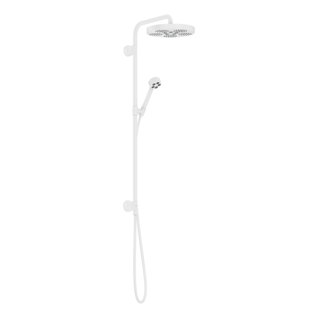 AXOR One Concealed Shower Column 280 1jet from Brandt in Matt White finish