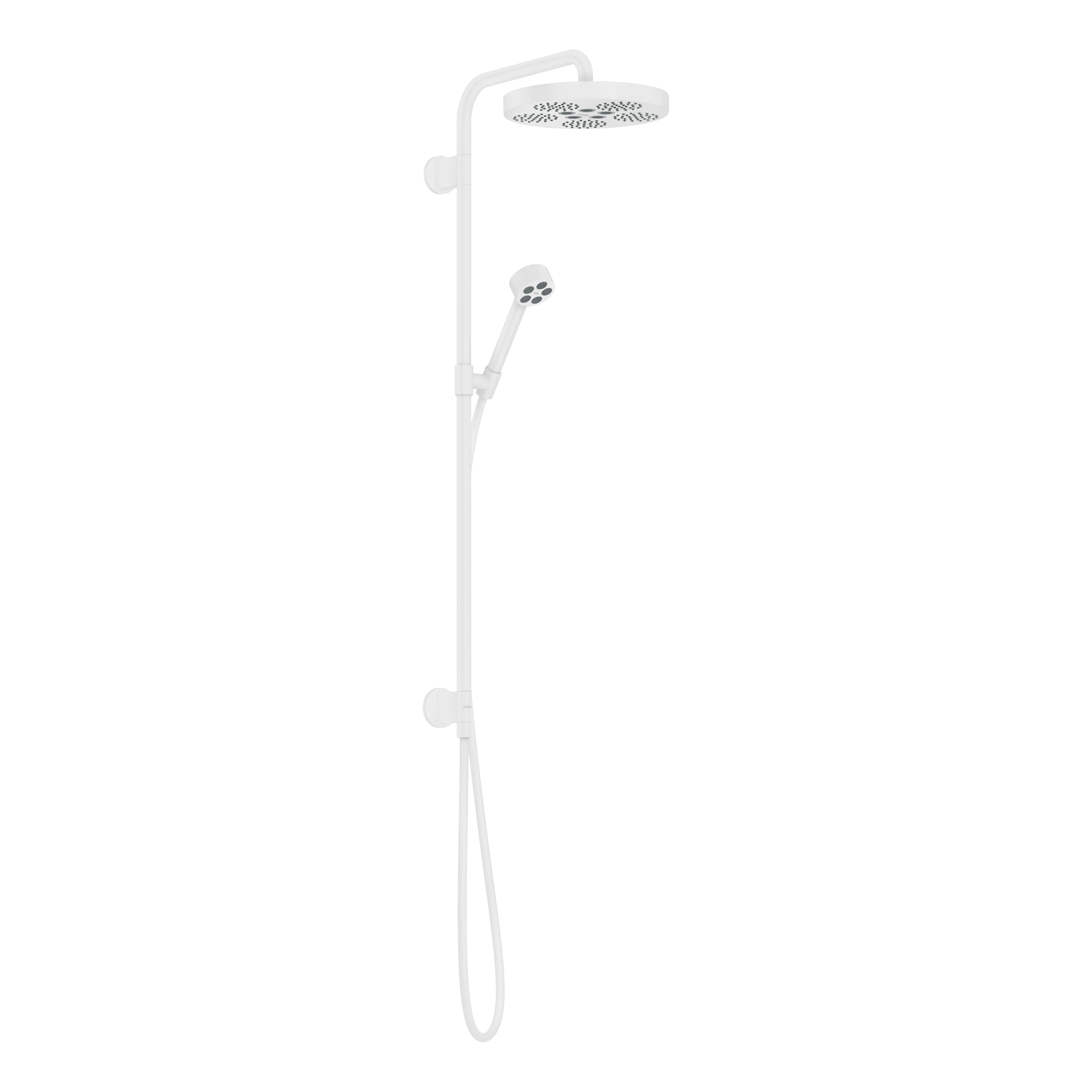 AXOR One Concealed Shower Column 280 1jet from Brandt in Matt White finish