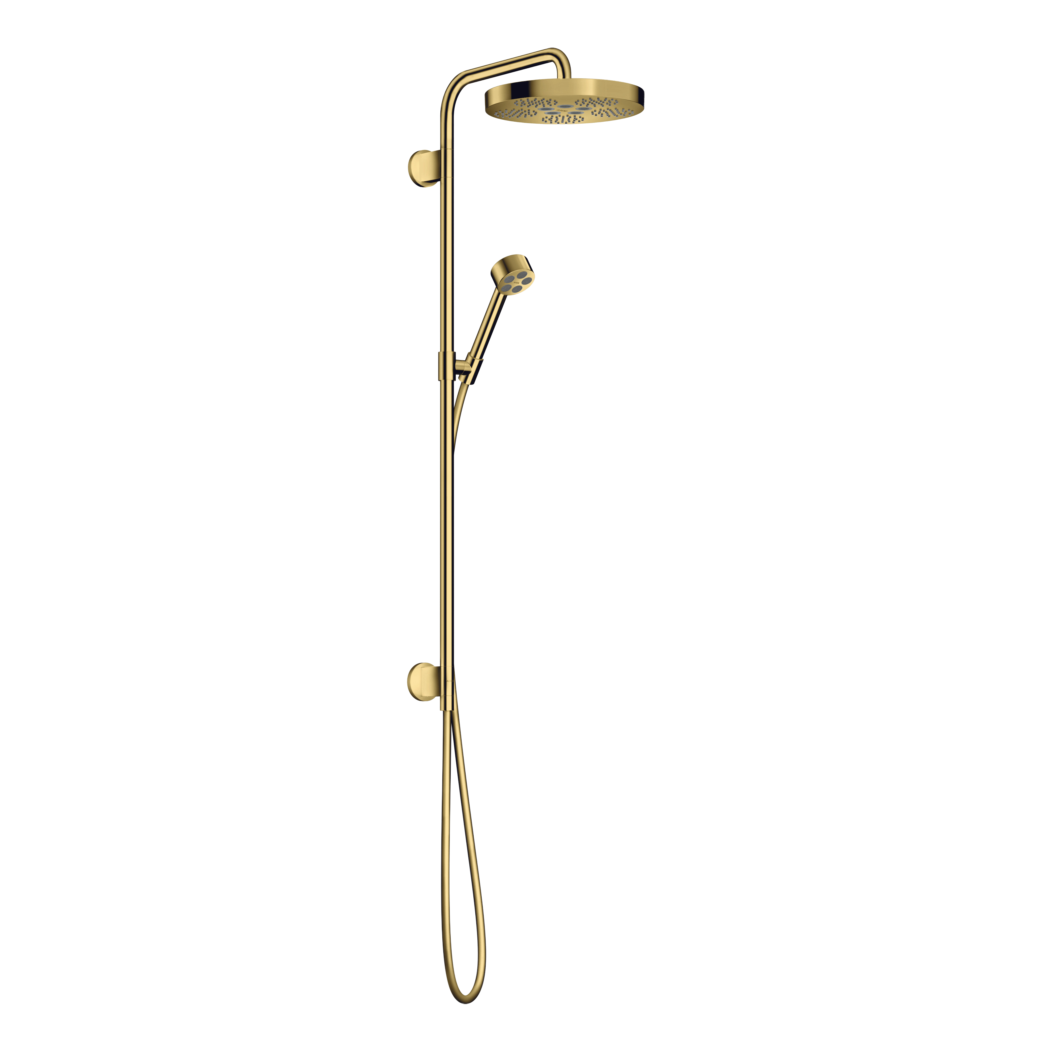 AXOR One Concealed Shower Column 280 1jet from Brandt in Polished Gold Optic finish