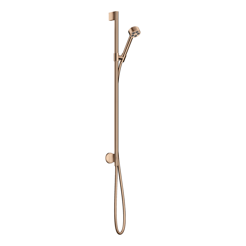 AXOR One Shower Set 75 1jet EcoSmart with Wall Connection from Brandt in Polished Red Gold finish