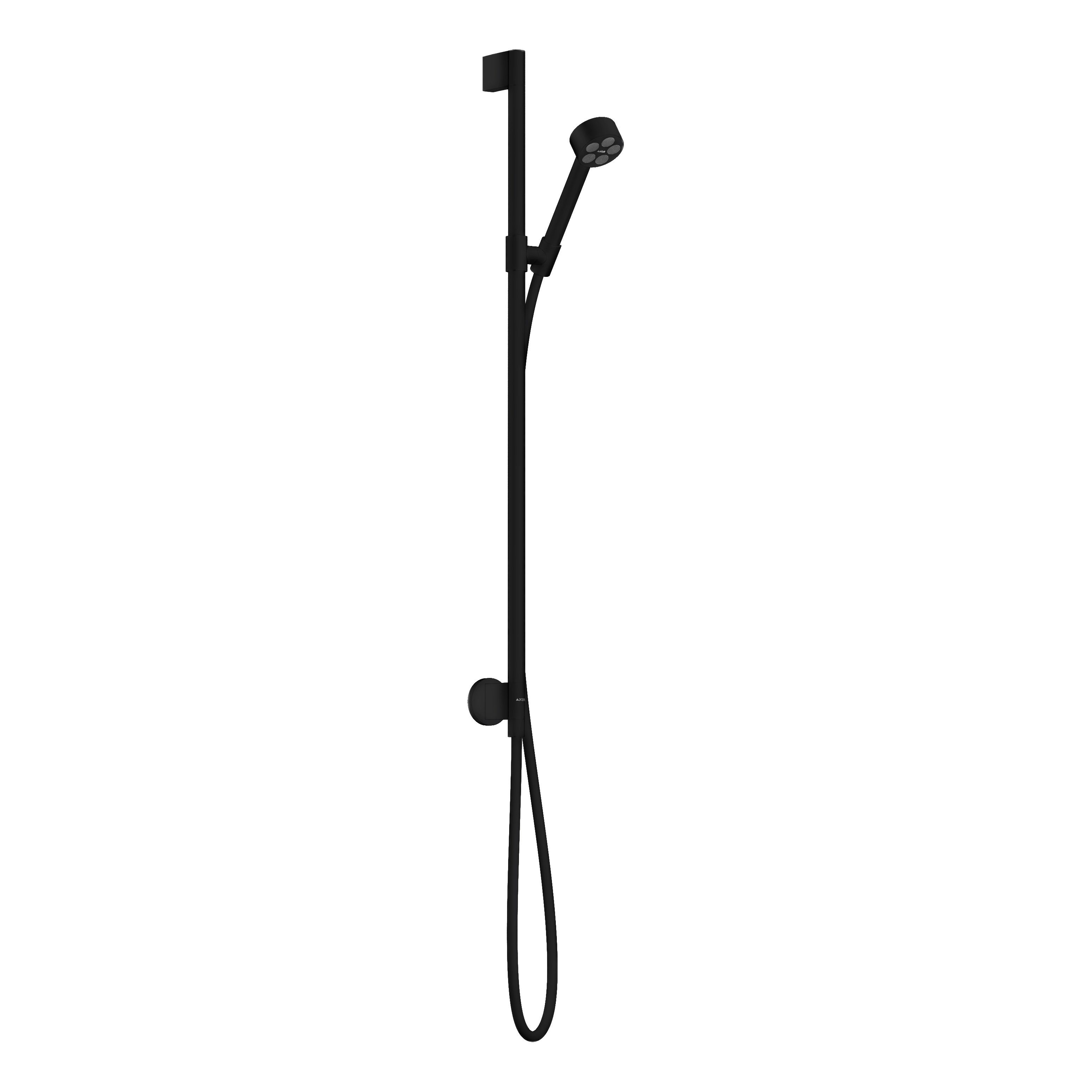 AXOR One Shower Set 75 1jet EcoSmart with Wall Connection from Brandt in Matt Black finish