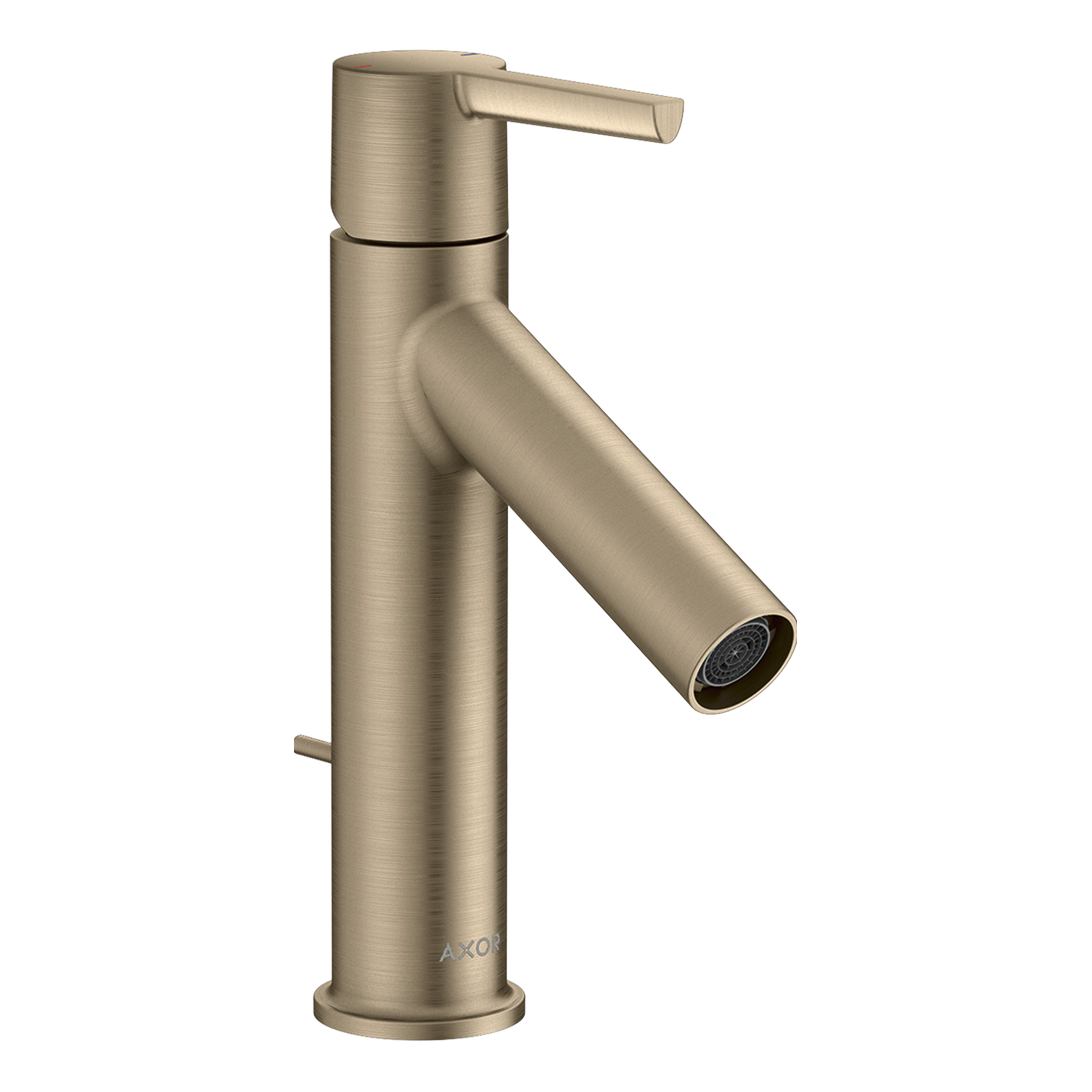AXOR Starck Single Lever Handle Basin Mixer Faucet 100 with Pop-Up Waste Set from Brandt in Brushed Nickel finish