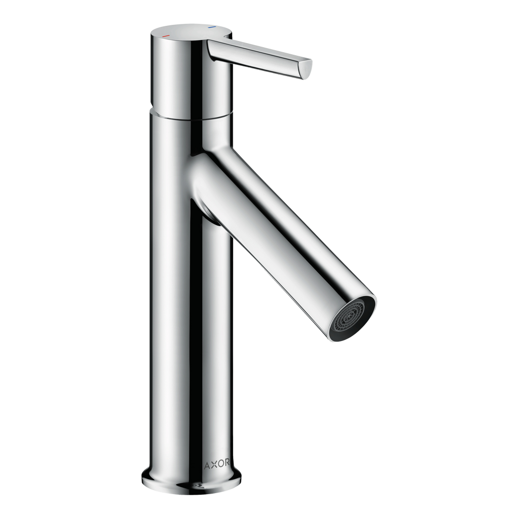 AXOR Starck Single Lever Handle Basin Mixer Faucet 100 with Open Waste Set from Brandt in Chrome finish