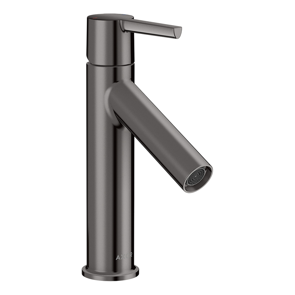 AXOR Starck Single Lever Handle Basin Mixer Faucet 100 with Open Waste Set from Brandt in Polished Black Chrome finish
