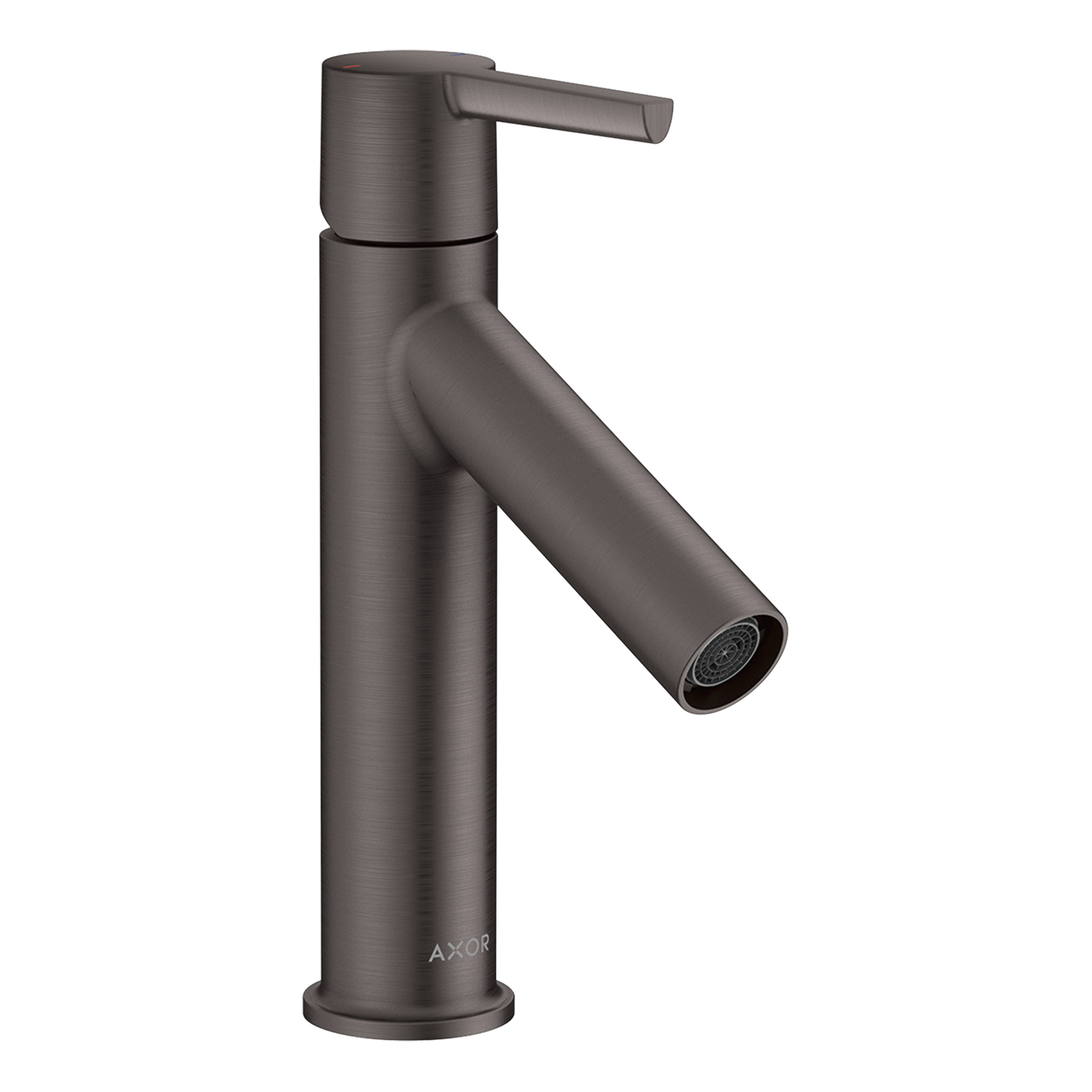 AXOR Starck Single Lever Handle Basin Mixer Faucet 100 with Open Waste Set from Brandt in Brushed Black Chrome finish