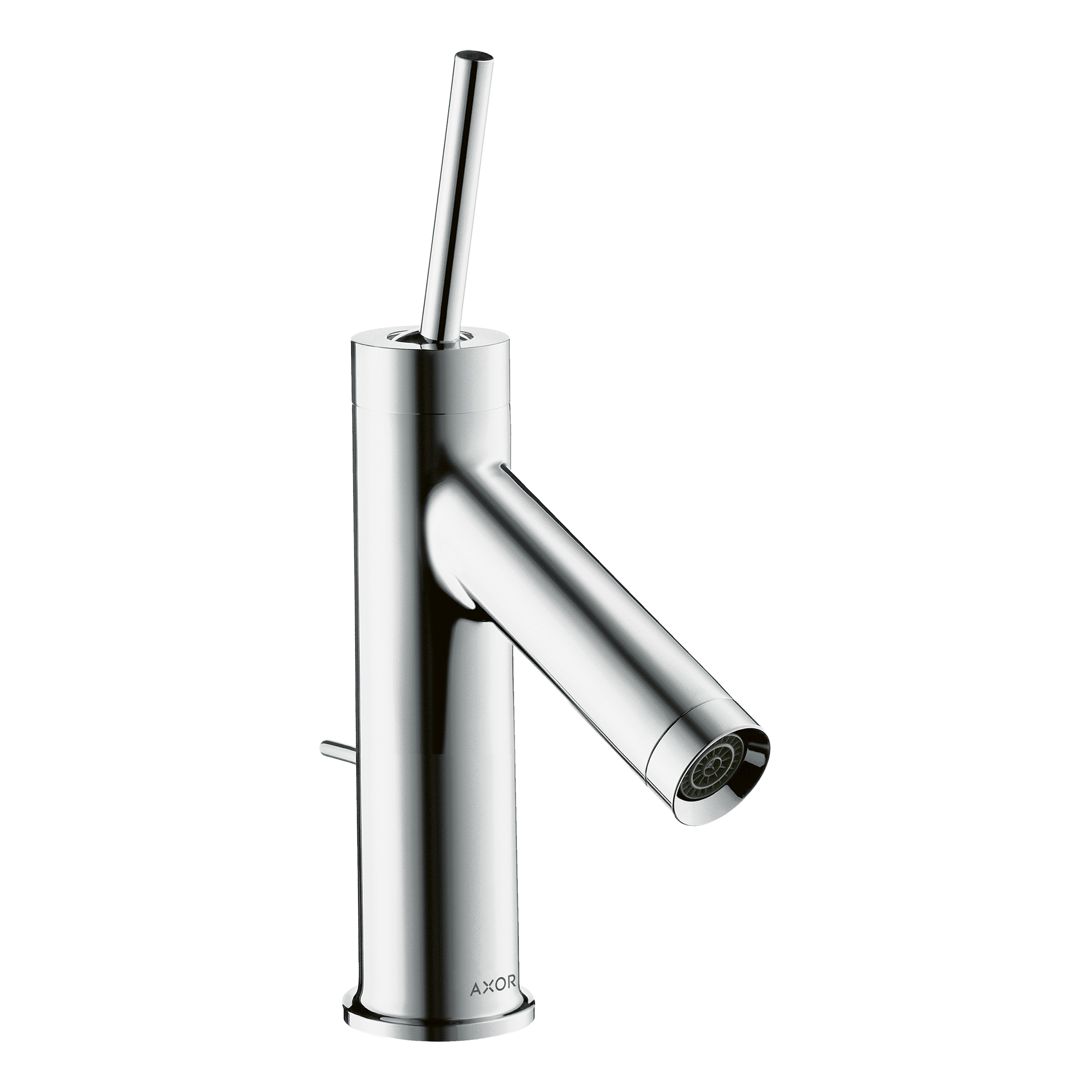AXOR Starck Single Pin Handle Basin Mixer Faucet 70 with Pop-Up Waste Set from Brandt in Chrome finish