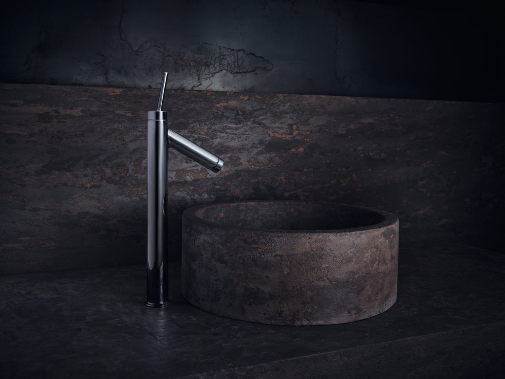 AXOR Starck Single Pin Handle Basin Mixer Faucet 250 with Open Waste Set from Brandt in Chrome finish