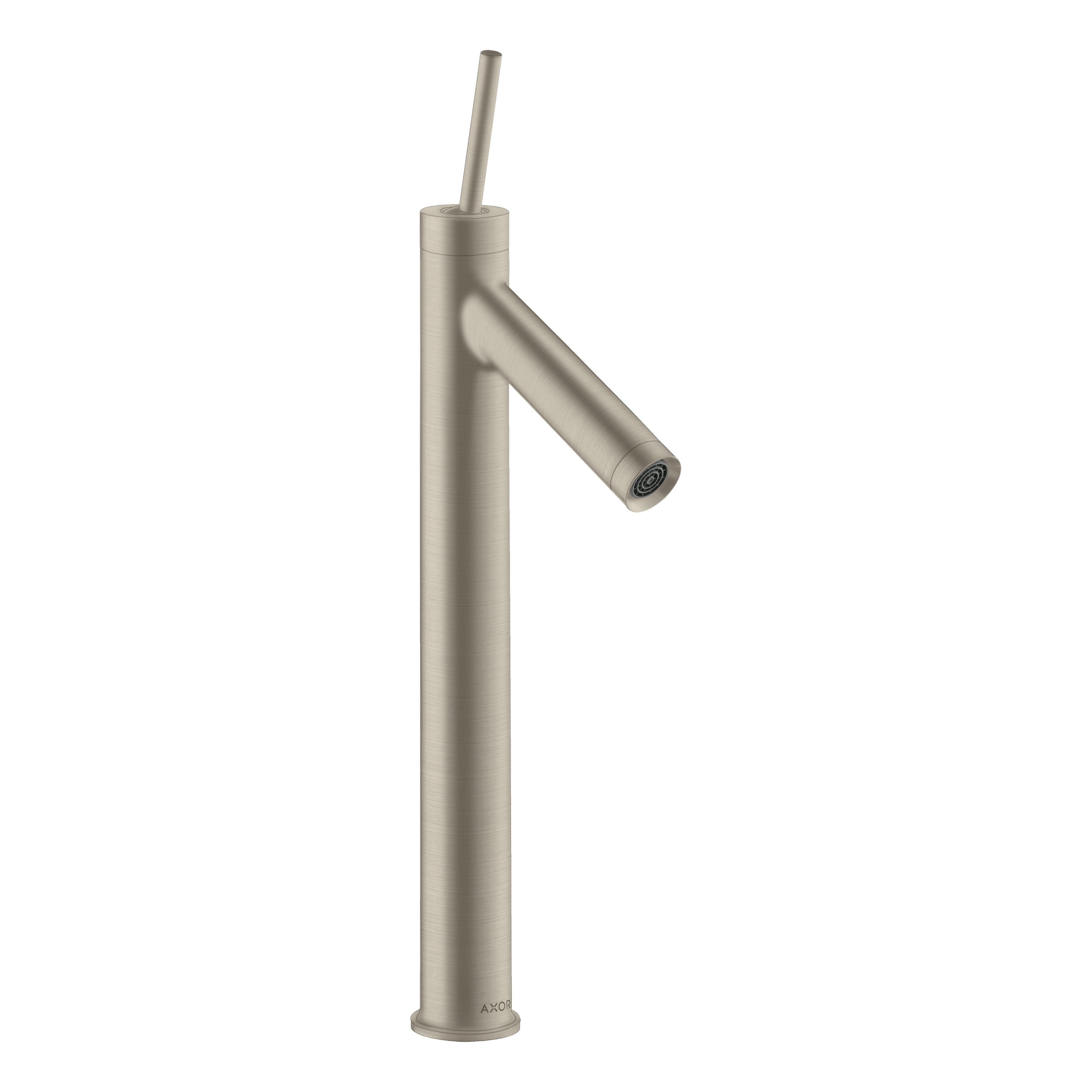 AXOR Starck Single Pin Handle Basin Mixer Faucet 250 with Open Waste Set from Brandt in Brushed Nickel finish