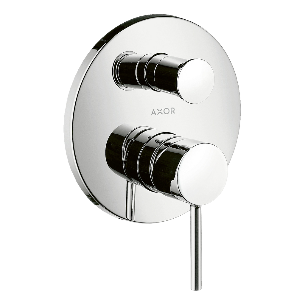 AXOR Starck Single Pin Handle Concealed Bath & Shower Mixer from Brandt in Brushed Red Gold finish
